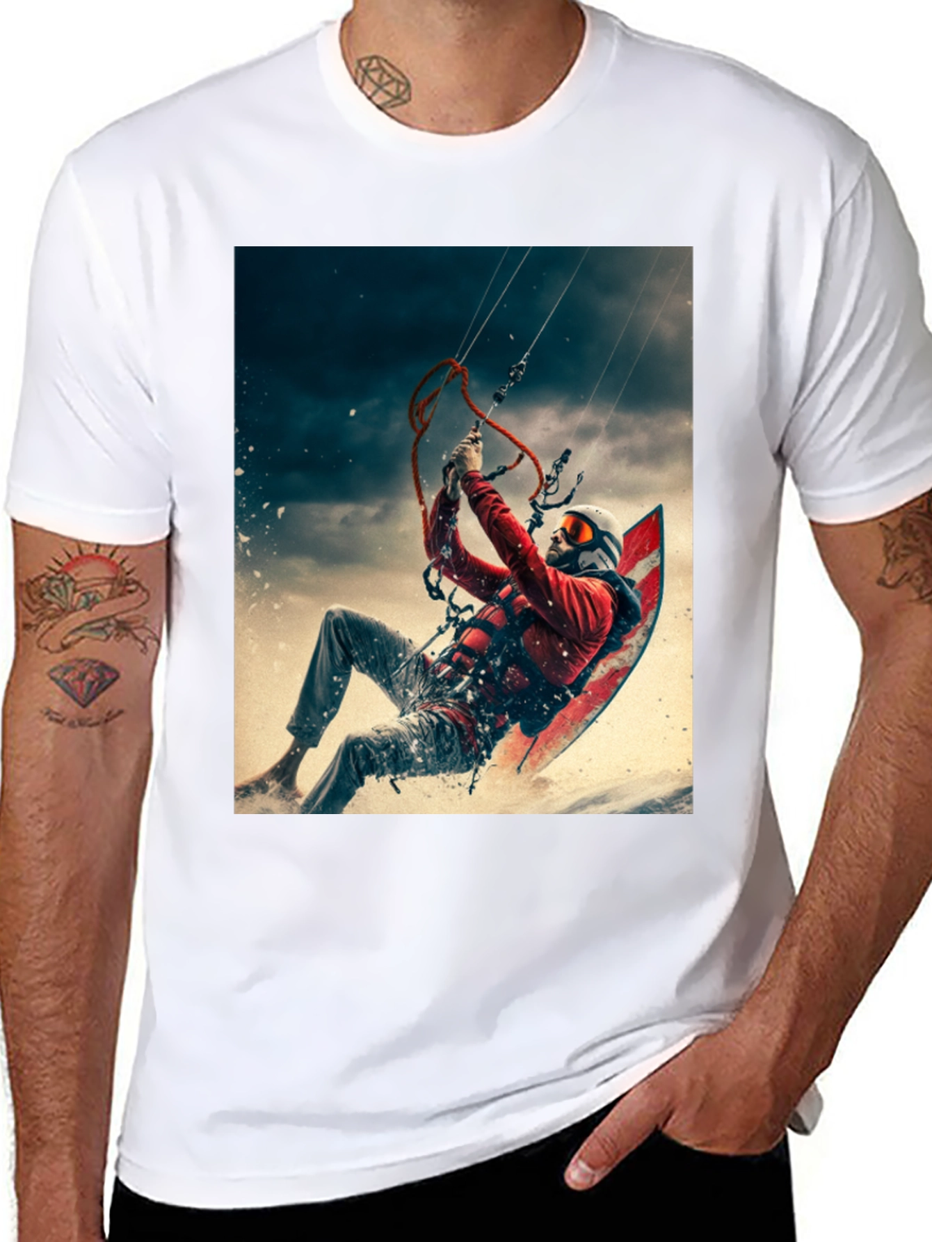 Kite Surfing Graphic Tee