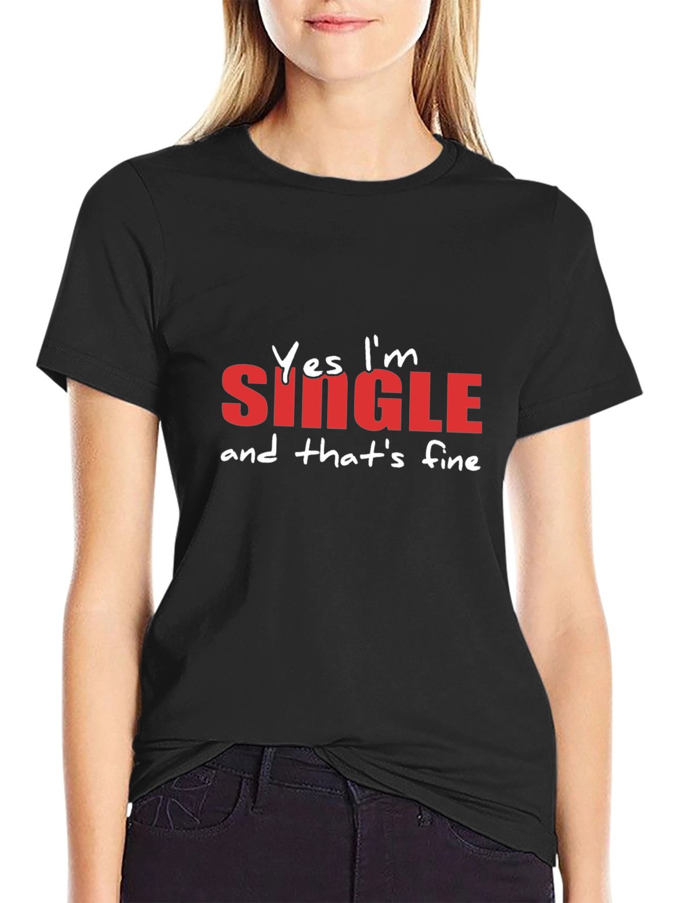 Funny Single & Fine Graphic T-Shirt