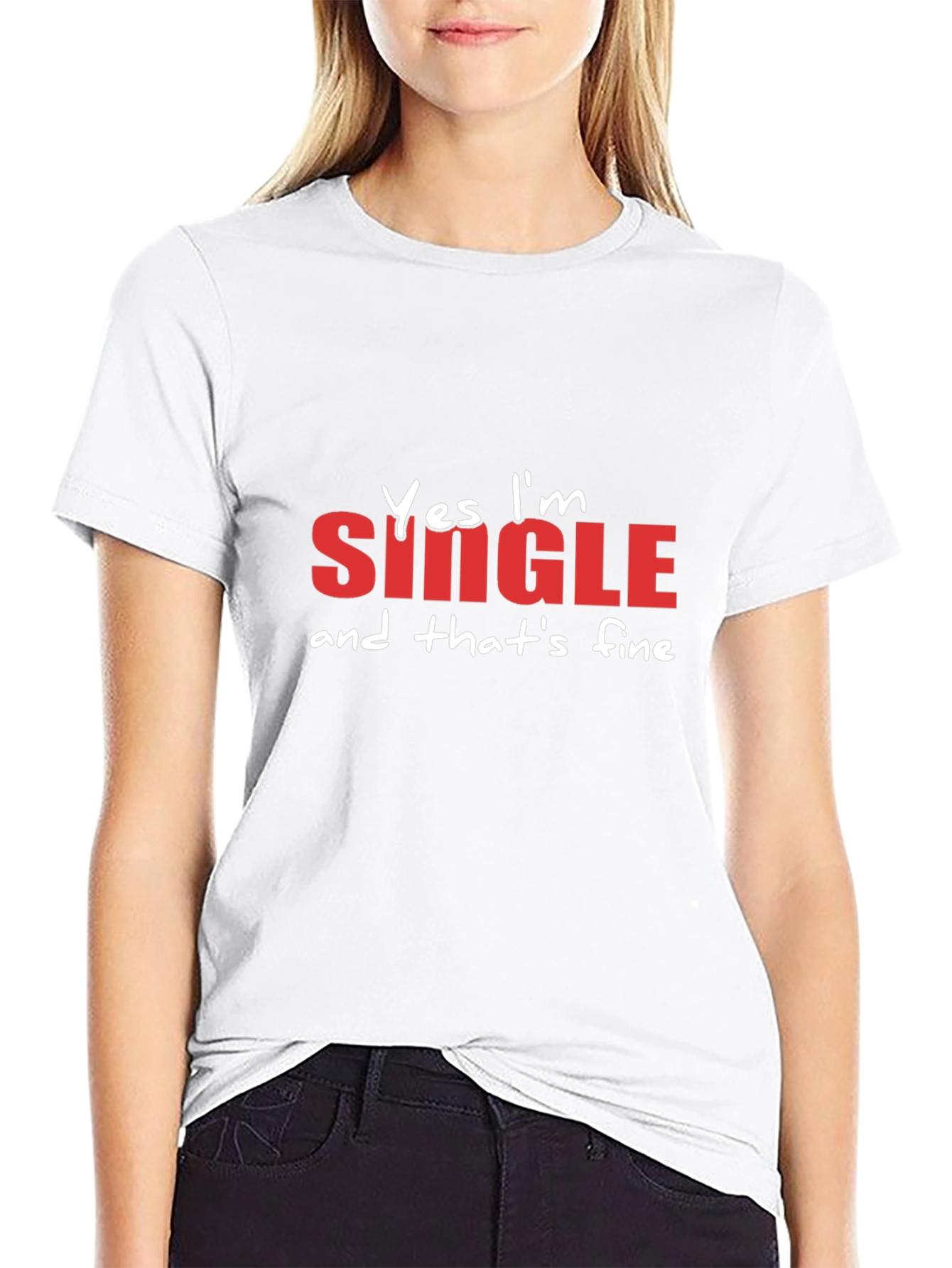 Funny Single & Fine Graphic T-Shirt