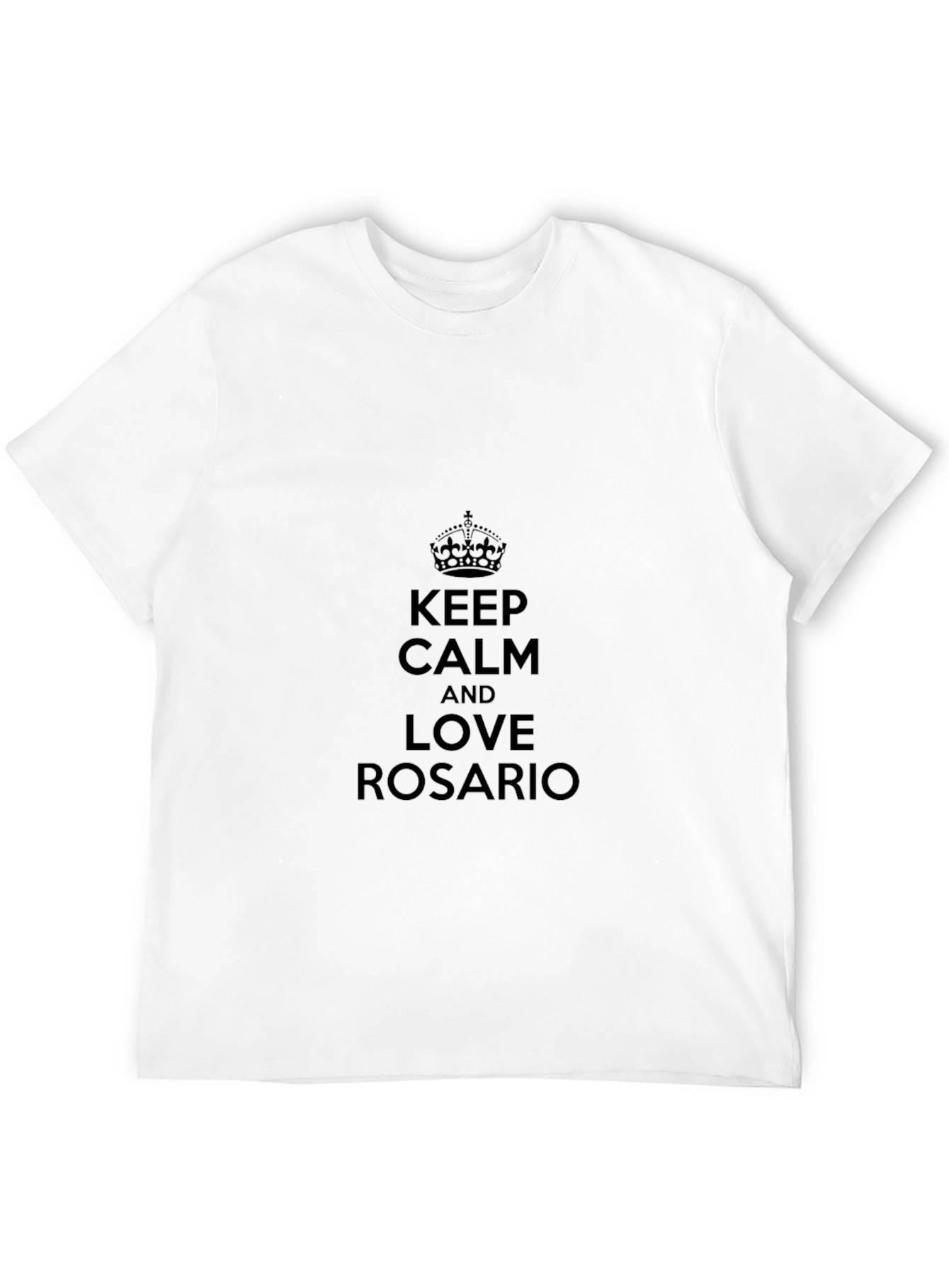 Keep Calm & Love Rosario Black T-Shirt
