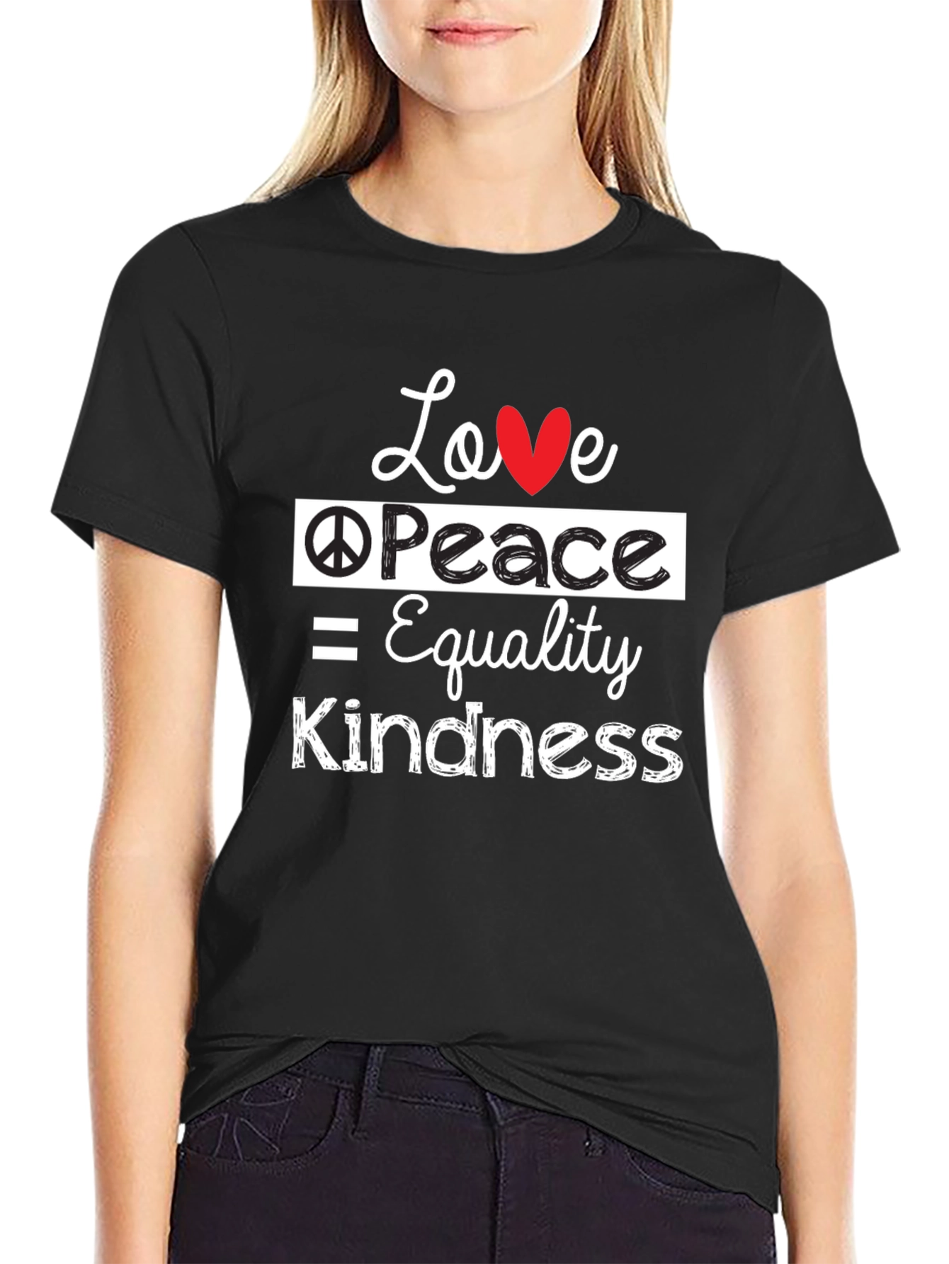 Love Peace Equality Kindness Graphic T-Shirt