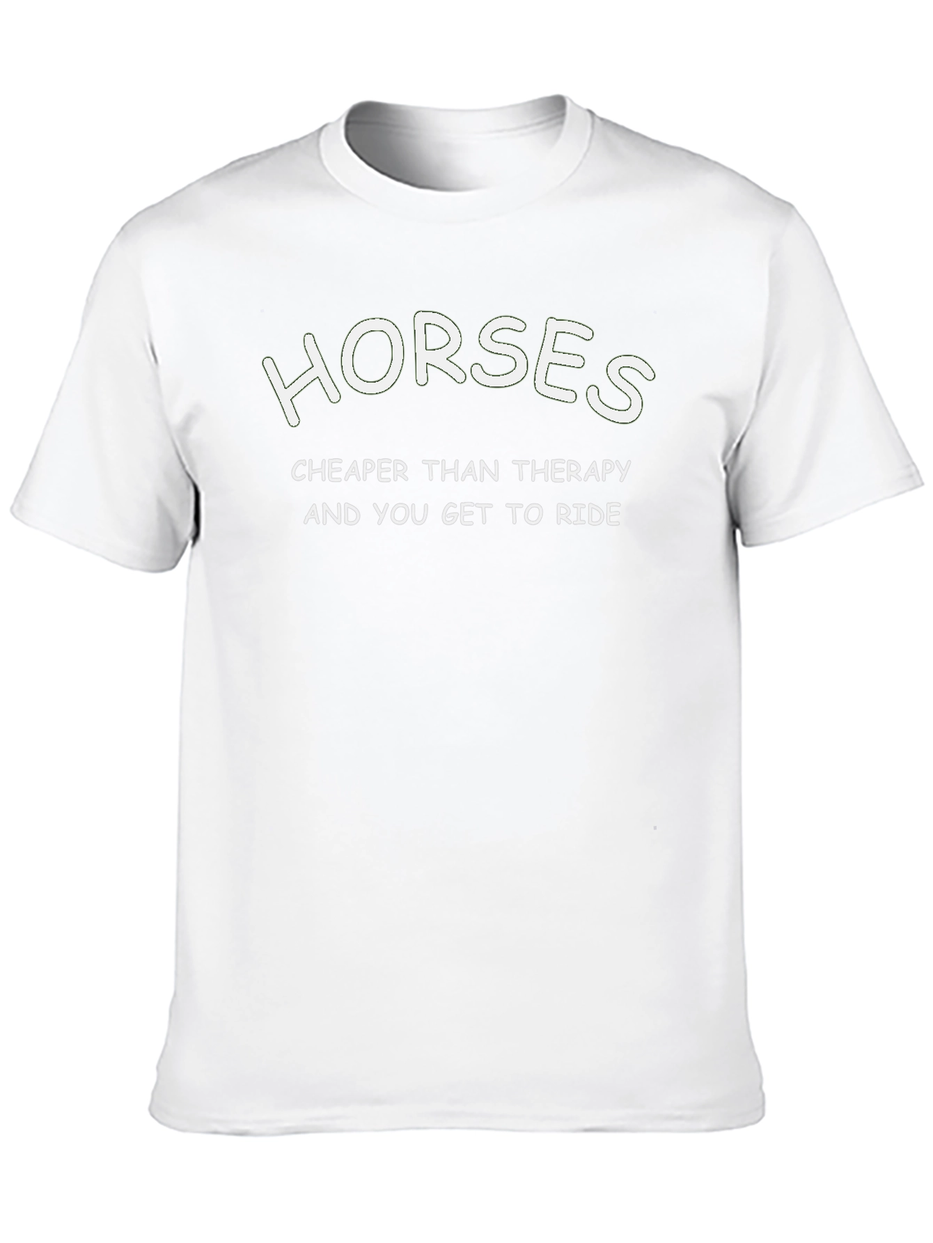Horses Cheaper Than Therapy Graphic Tee