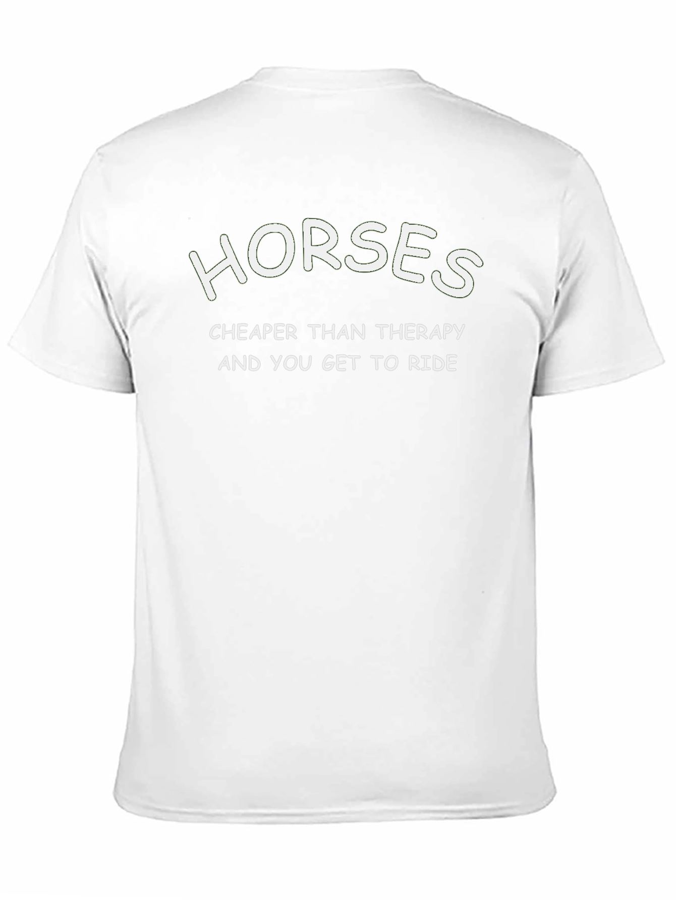 Horses Cheaper Than Therapy Graphic Tee