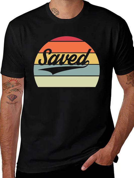 Saved Retro Sunset Graphic T-Shirt
