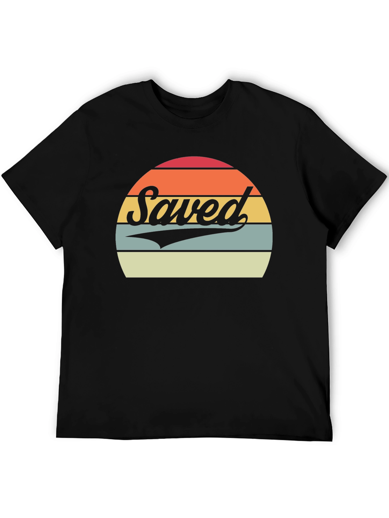 Saved Retro Sunset Graphic T-Shirt