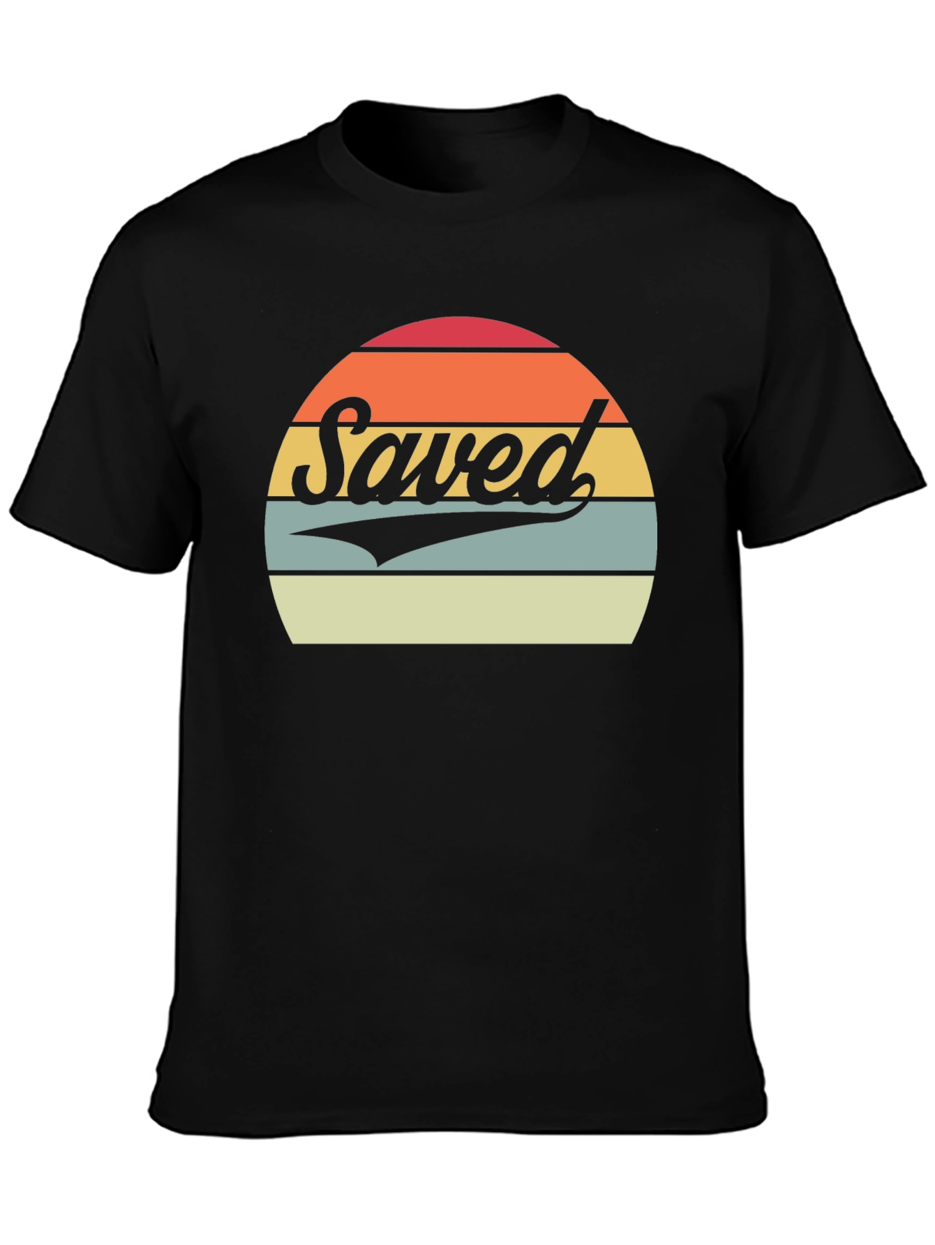 Saved Retro Sunset Graphic T-Shirt