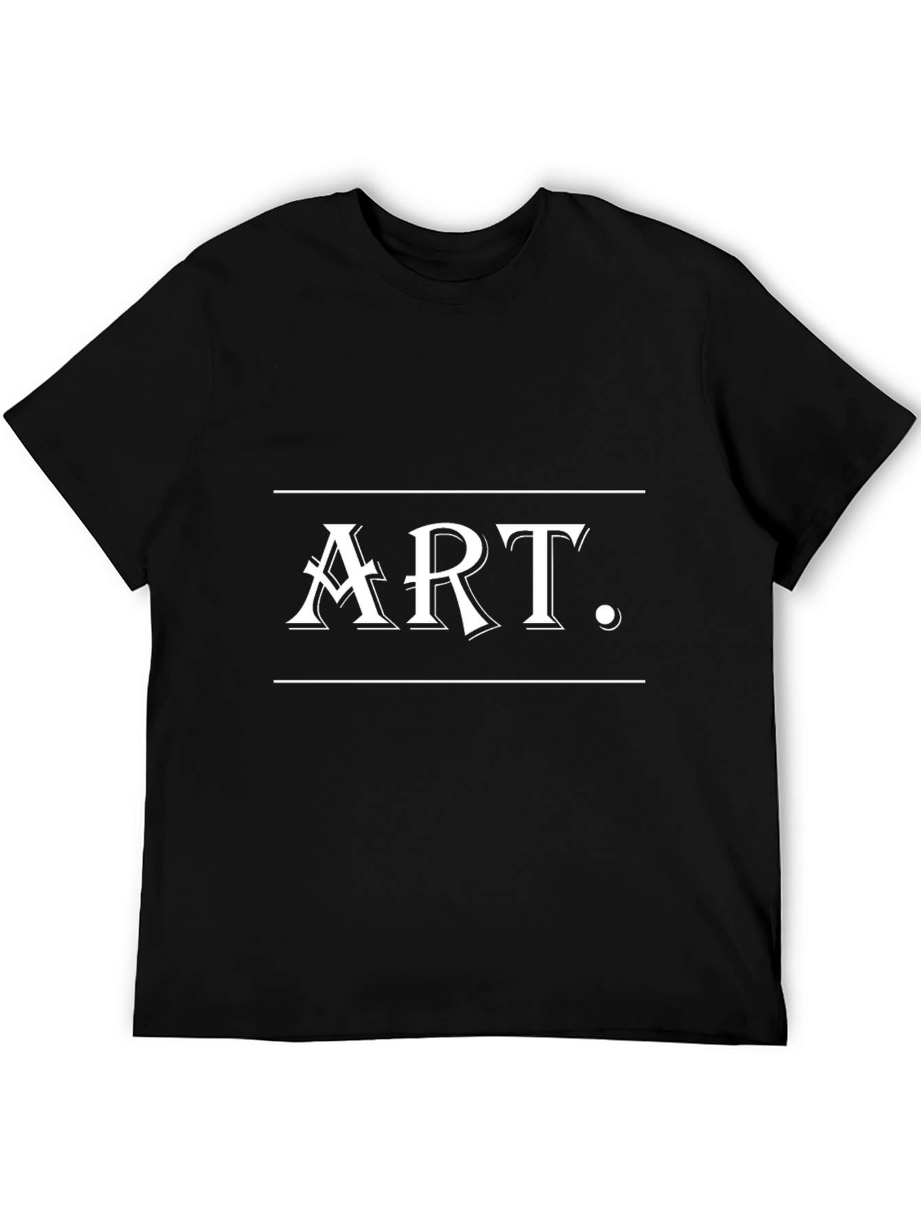 Art Graphic Tee - Stylish Black T-Shirt