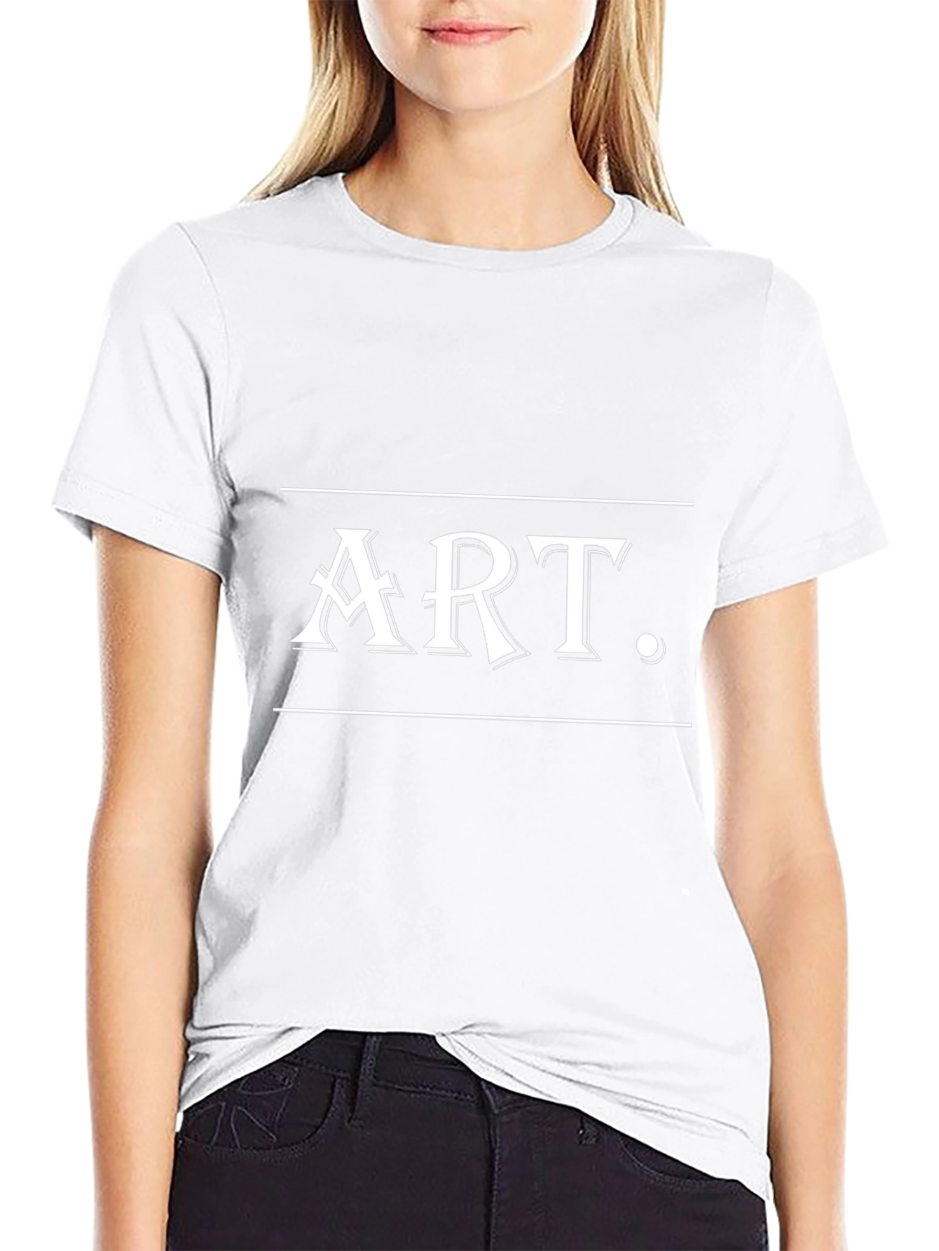 Art Graphic Tee - Stylish Black T-Shirt