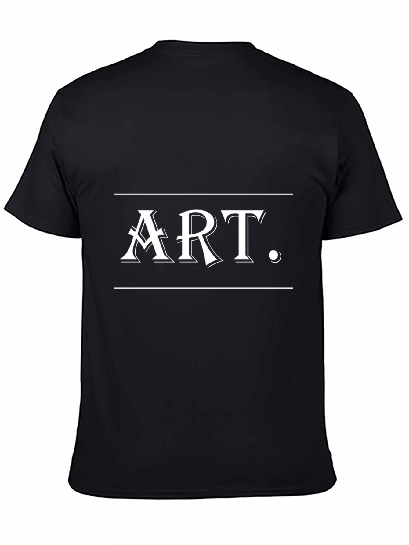 Art Graphic Tee - Stylish Black T-Shirt