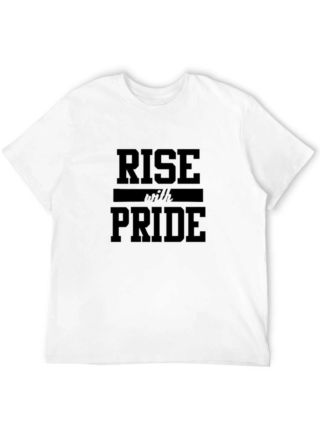 Rise With Pride T-Shirt - Black Cotton Blend