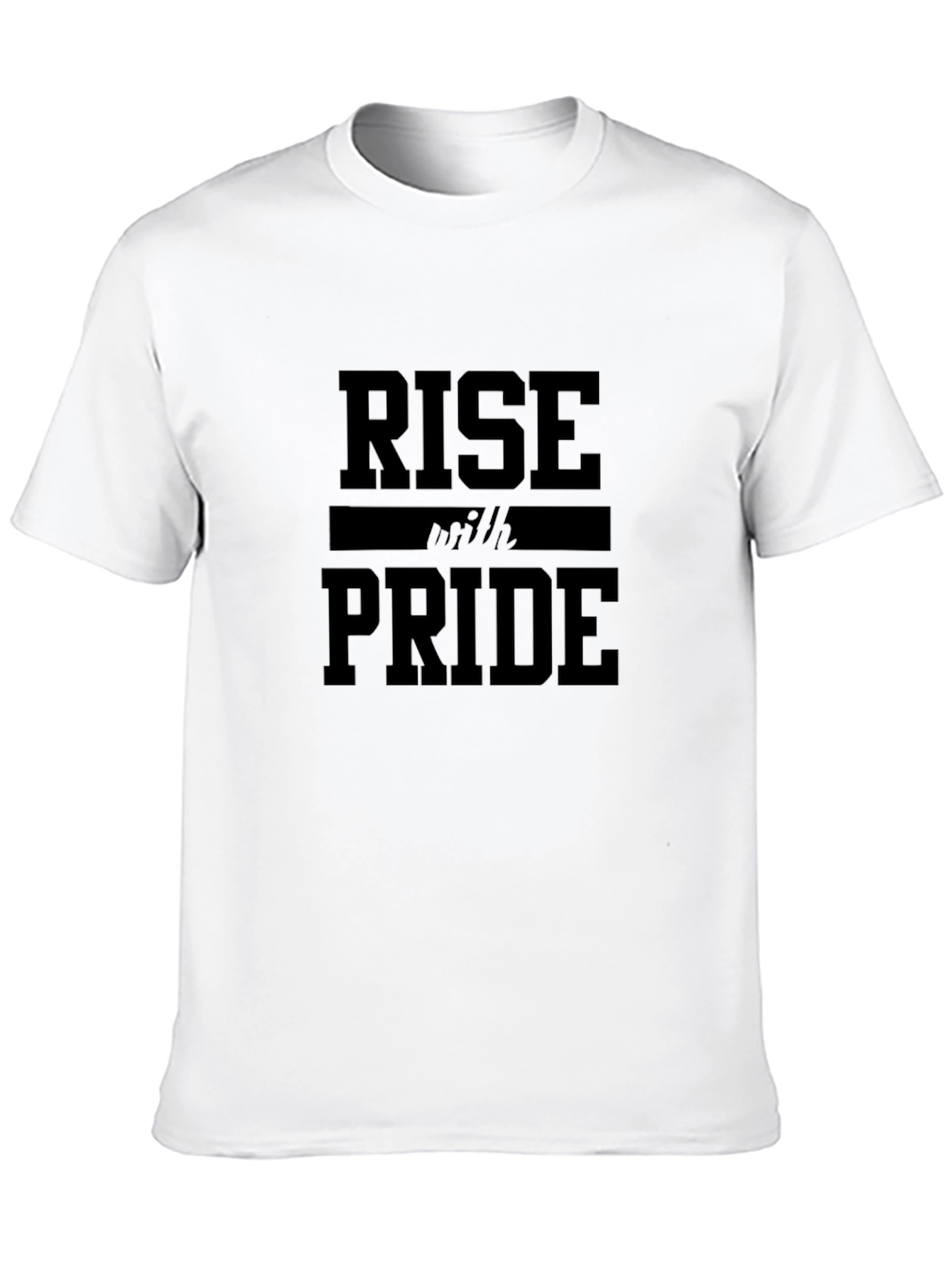 Rise With Pride T-Shirt - Black Cotton Blend