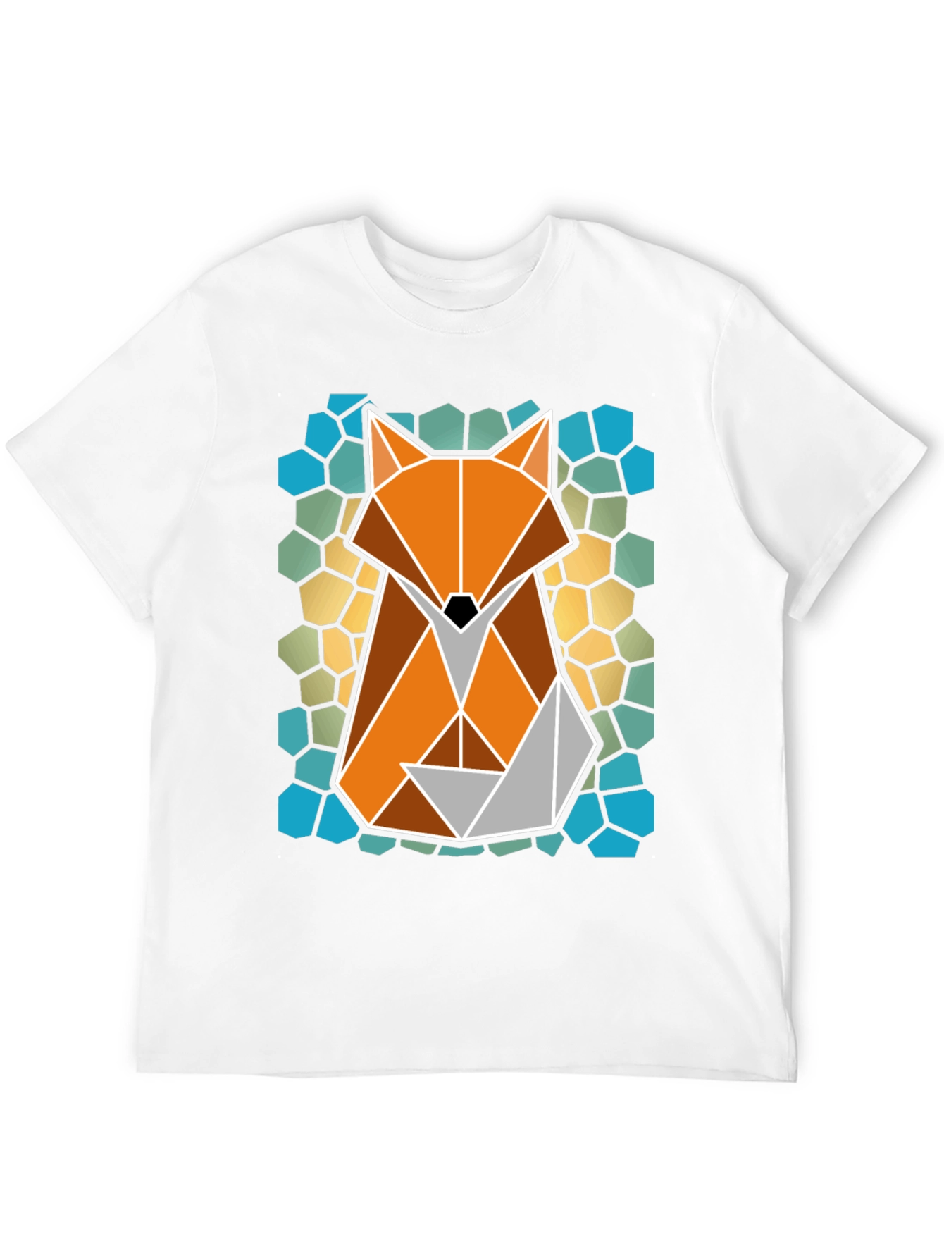 Geometric Fox T-Shirt - Abstract Animal Tee