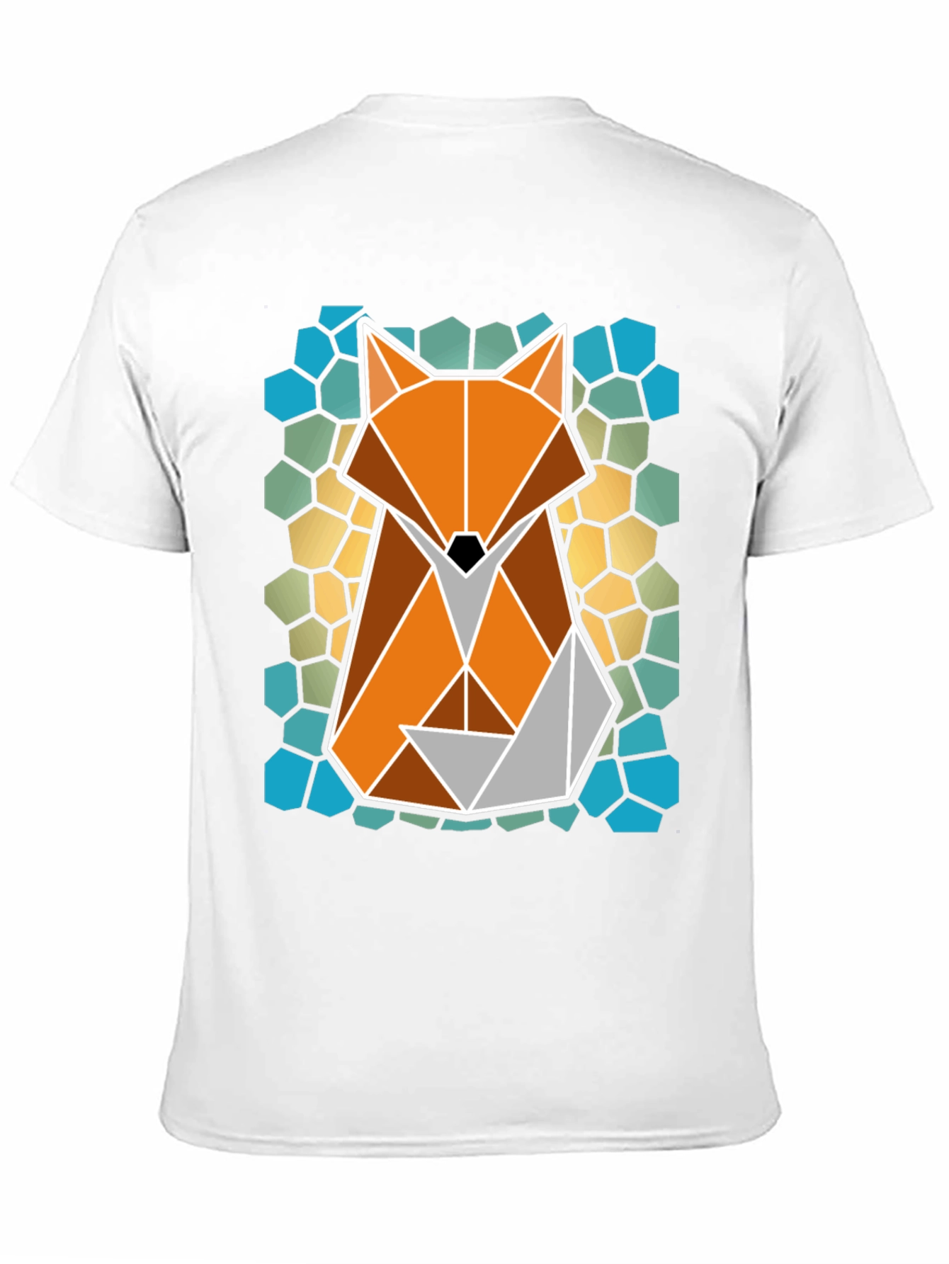 Geometric Fox T-Shirt - Abstract Animal Tee