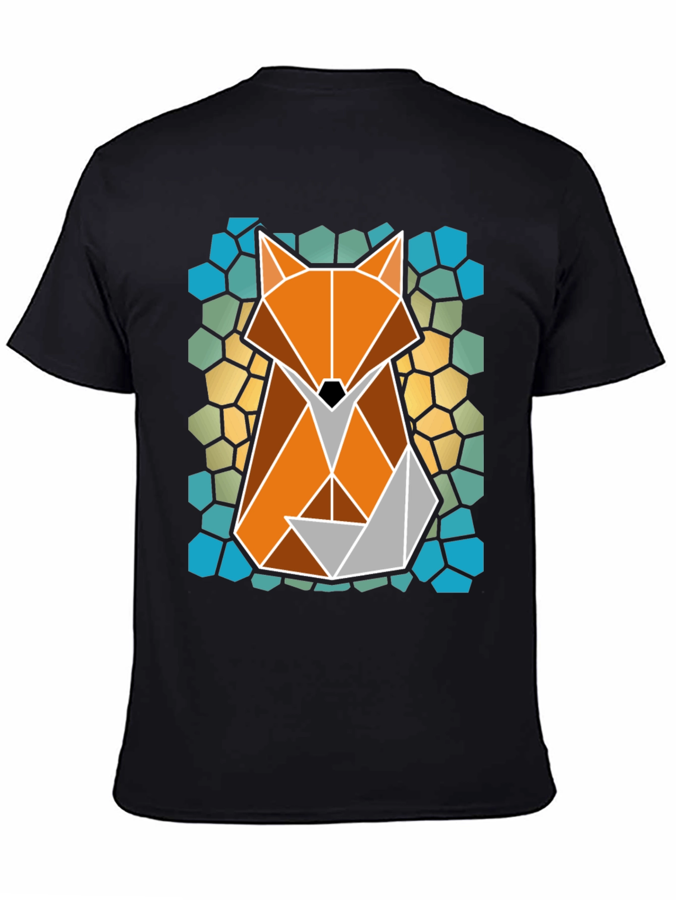 Geometric Fox T-Shirt - Abstract Animal Tee