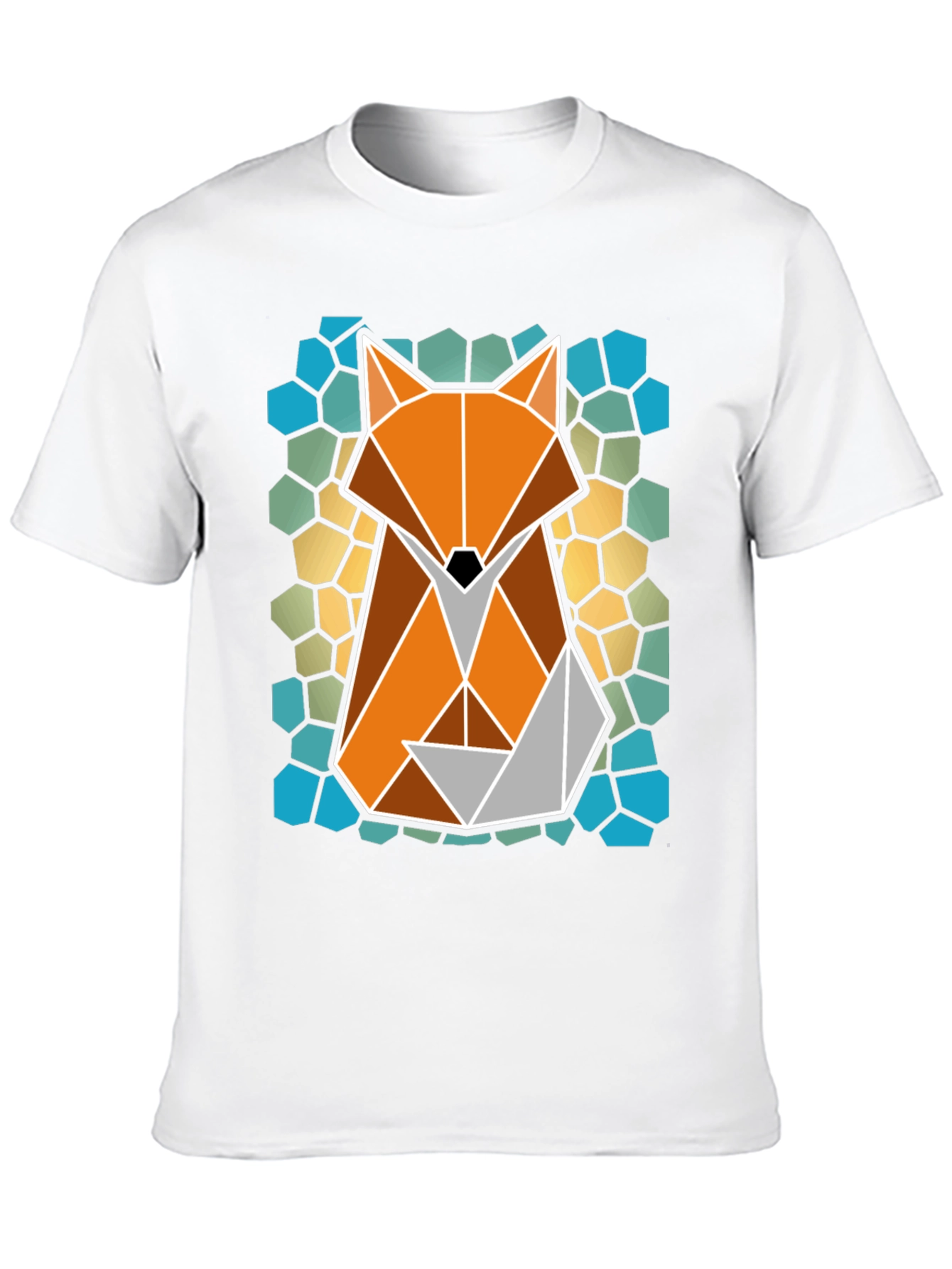 Geometric Fox T-Shirt - Abstract Animal Tee