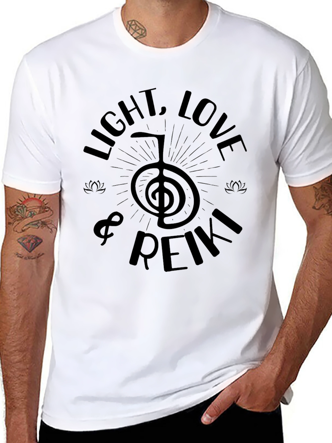 Light Love & Reiki Graphic T-Shirt