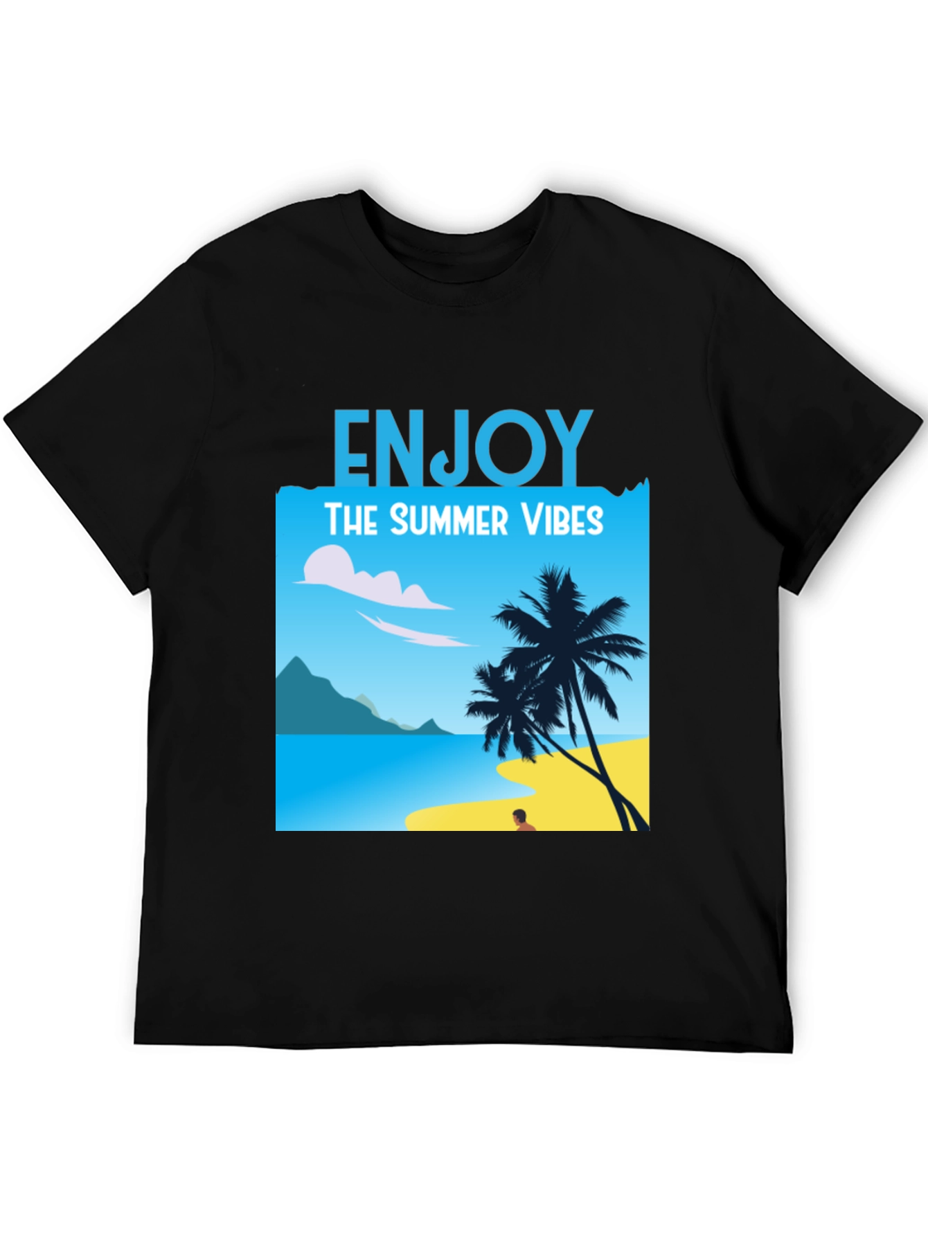 Enjoy Summer Vibes T-Shirt: Beach Graphic Tee
