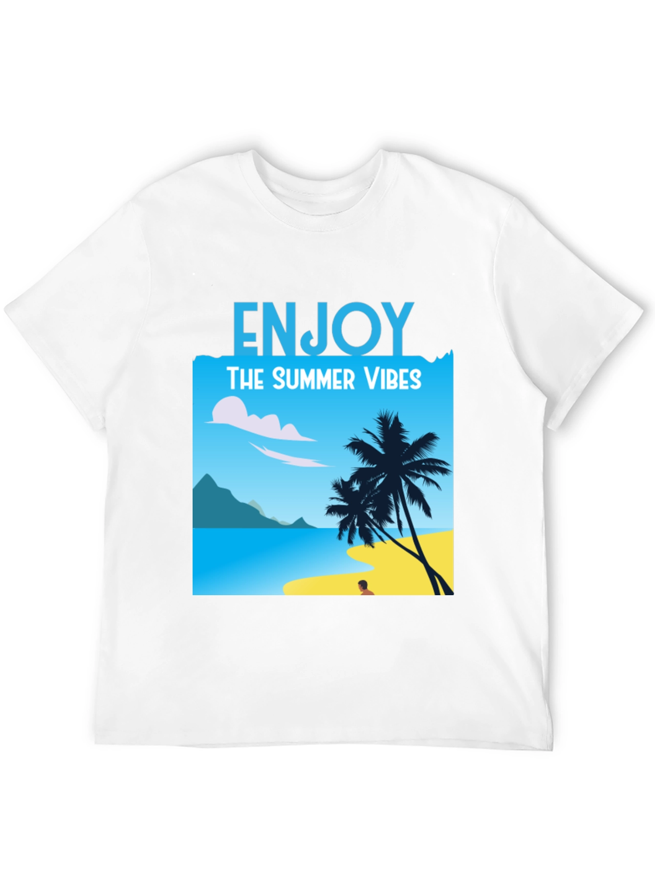 Enjoy Summer Vibes T-Shirt: Beach Graphic Tee