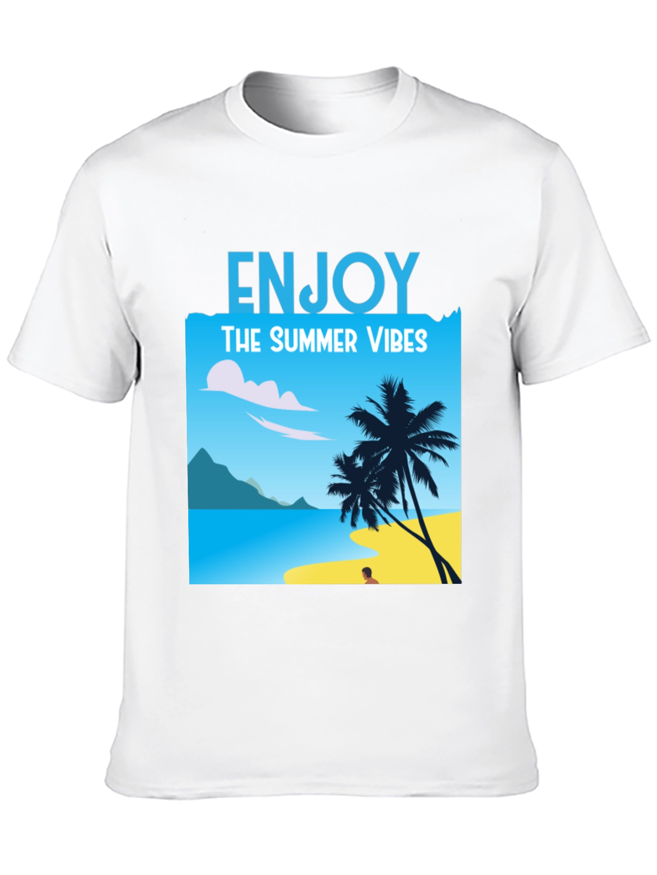Enjoy Summer Vibes T-Shirt: Beach Graphic Tee