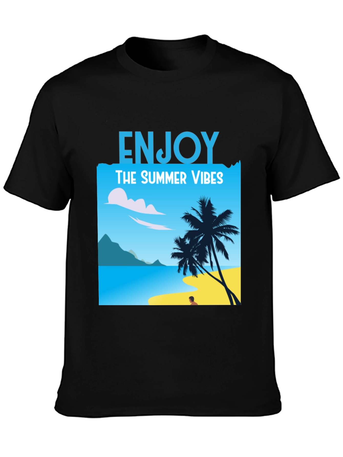 Enjoy Summer Vibes T-Shirt: Beach Graphic Tee