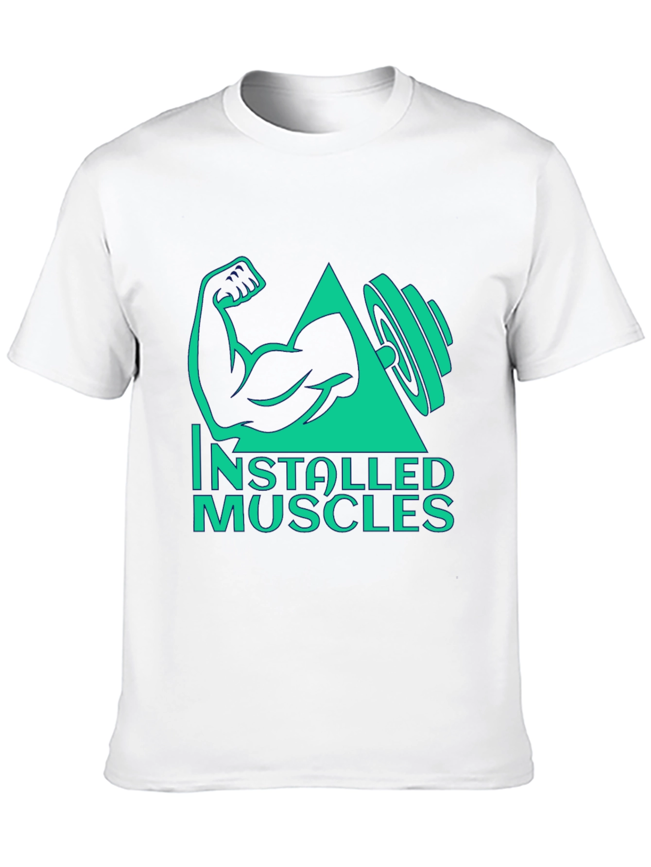 Installed Muscles Black Graphic Tee