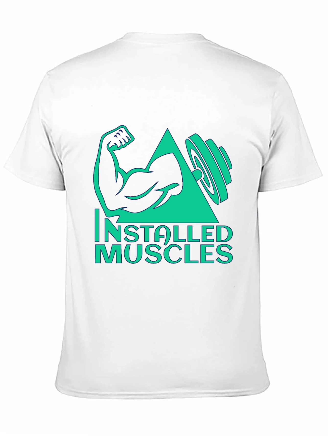 Installed Muscles Black Graphic Tee