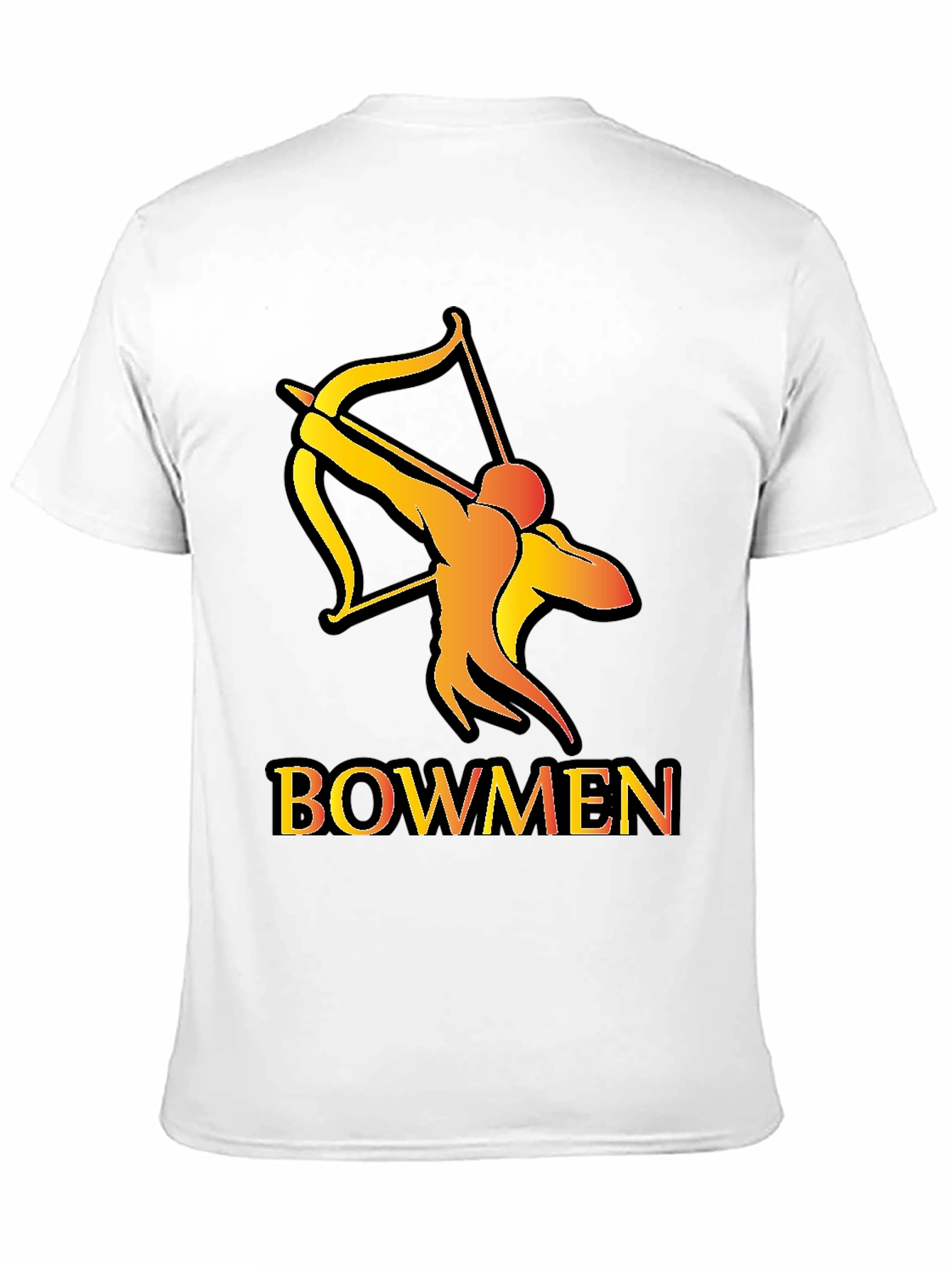 Bowmen Graphic Tee - Archery Design Black T-Shirt