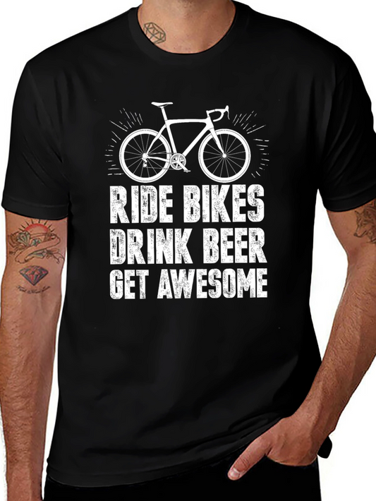 Ride Bikes Drink Beer T-Shirt