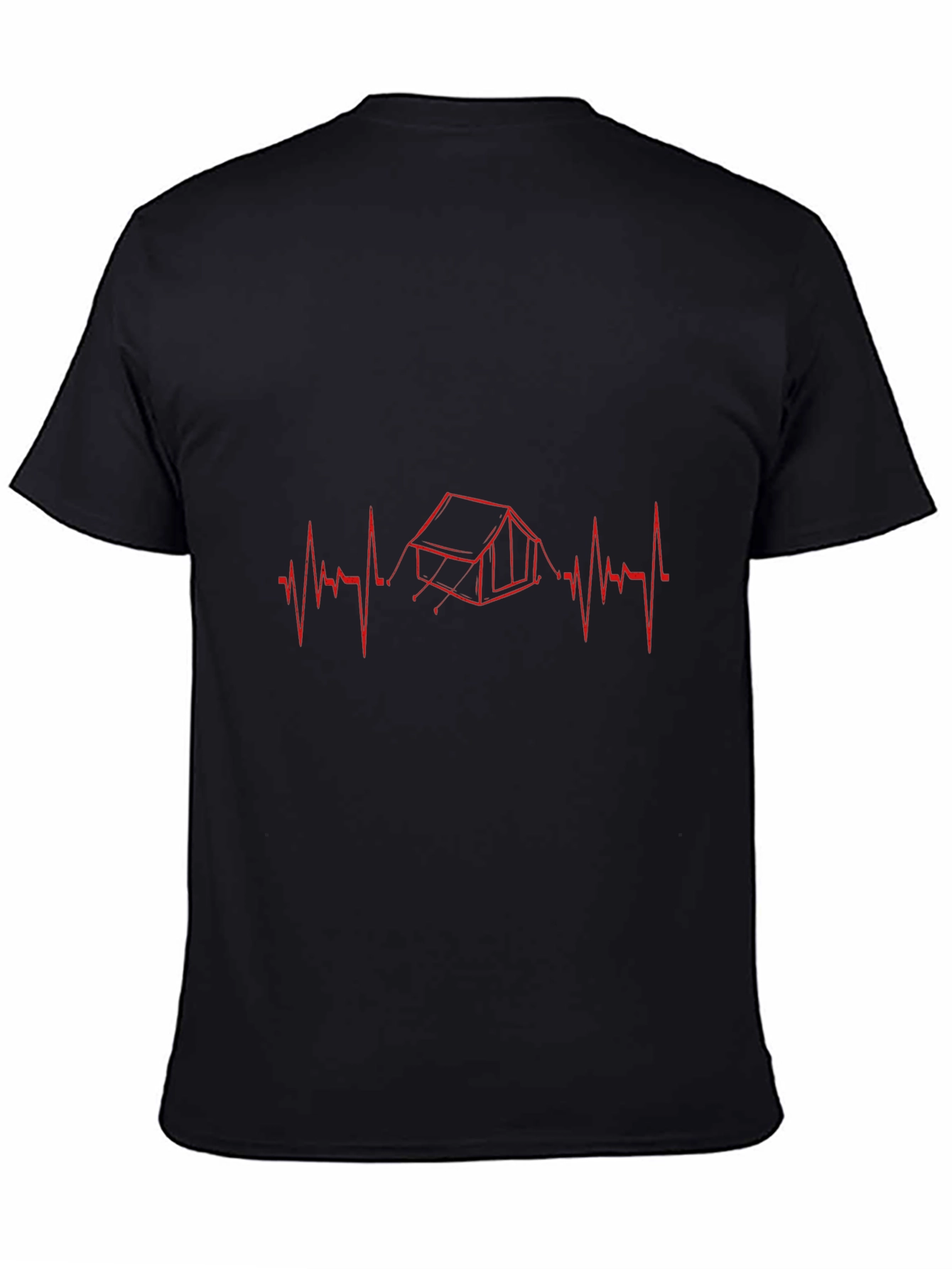 Camping Heartbeat Graphic Tee - Outdoor Adventure Shirt
