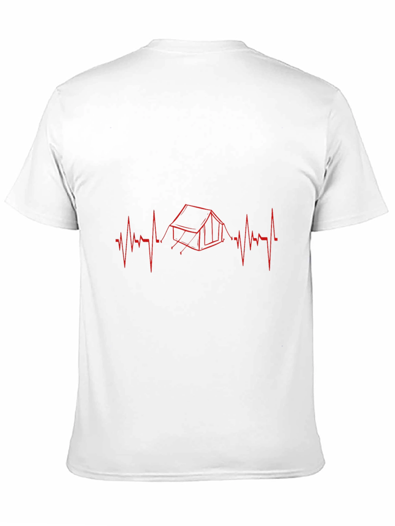 Camping Heartbeat Graphic Tee - Outdoor Adventure Shirt