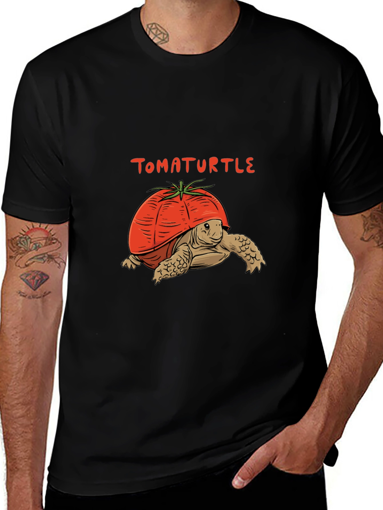 TomaTurtle T-Shirt: Funny Turtle Tomato Graphic Tee