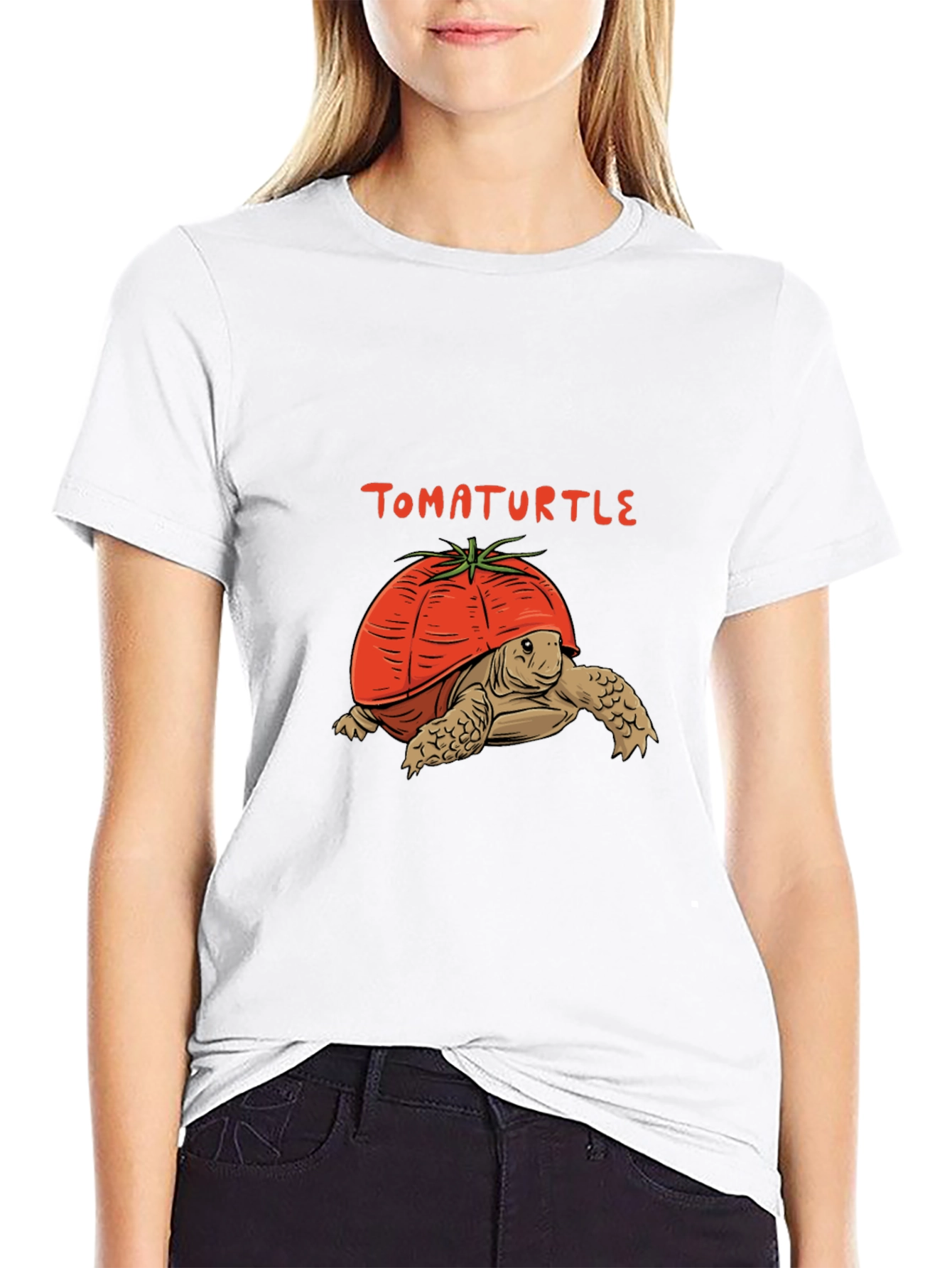 TomaTurtle T-Shirt: Funny Turtle Tomato Graphic Tee