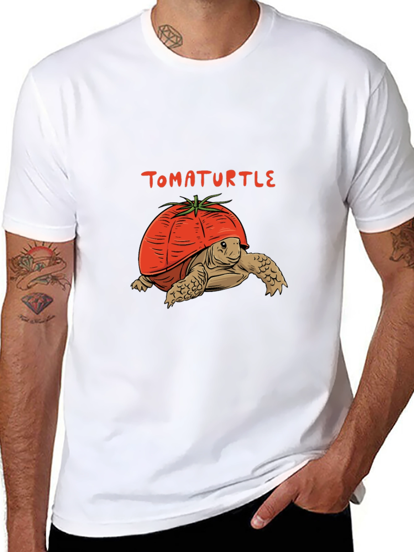TomaTurtle T-Shirt: Funny Turtle Tomato Graphic Tee