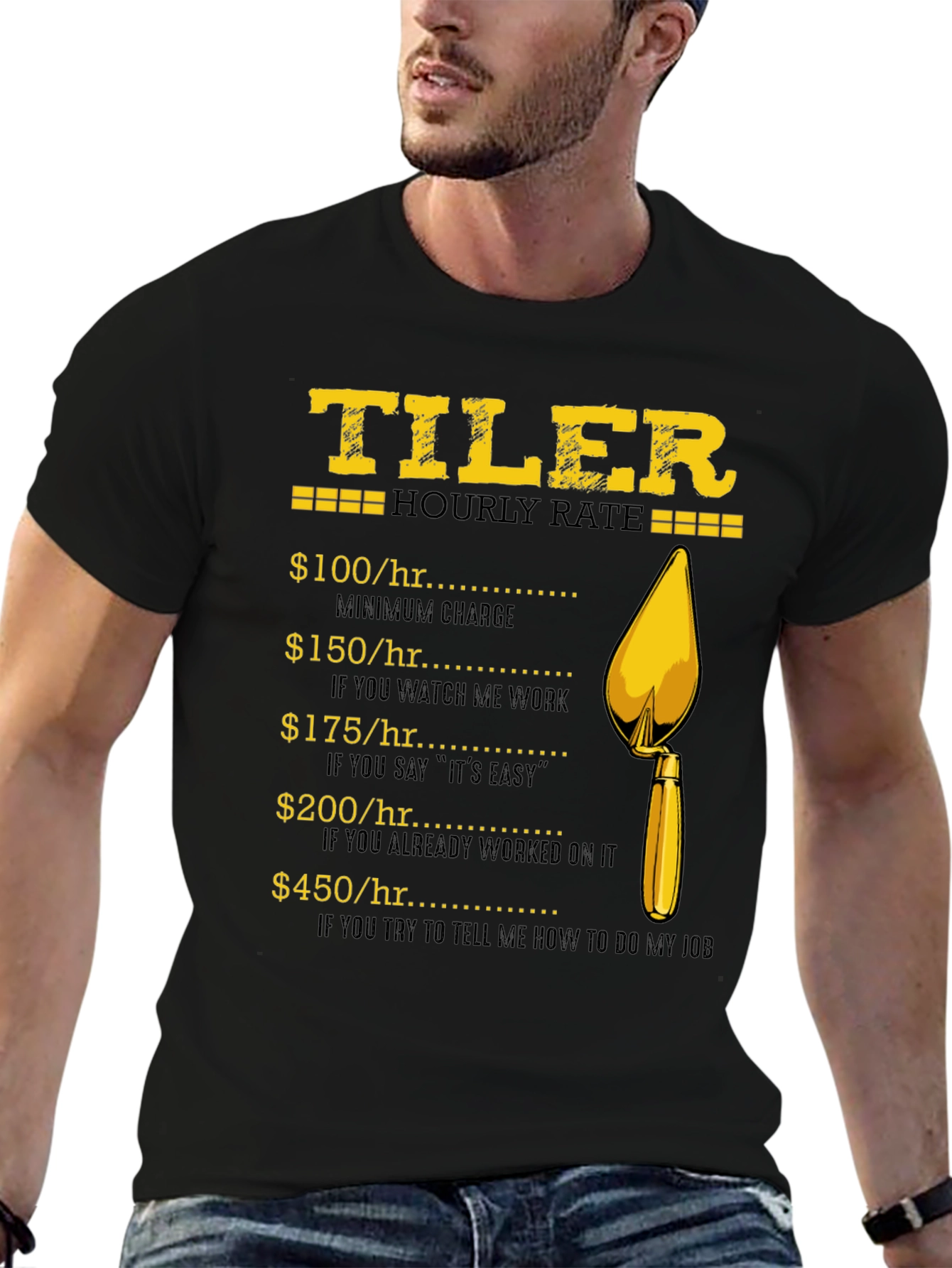 Tiler Hourly Rate Graphic T-Shirt