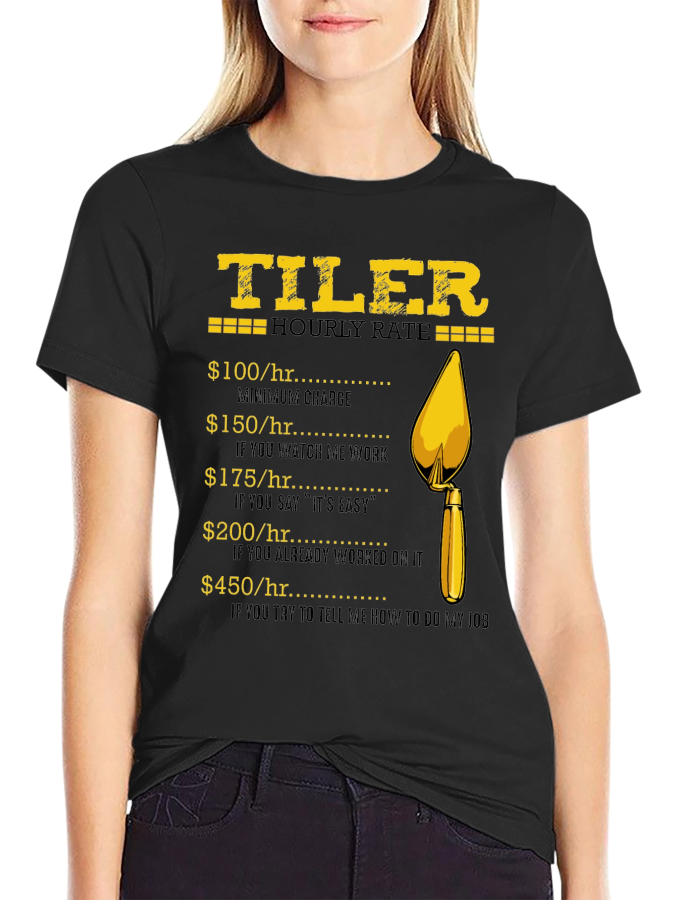 Tiler Hourly Rate Graphic T-Shirt