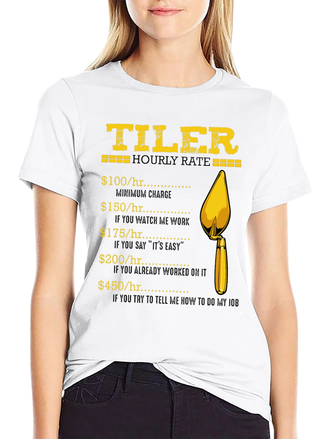 Tiler Hourly Rate Graphic T-Shirt