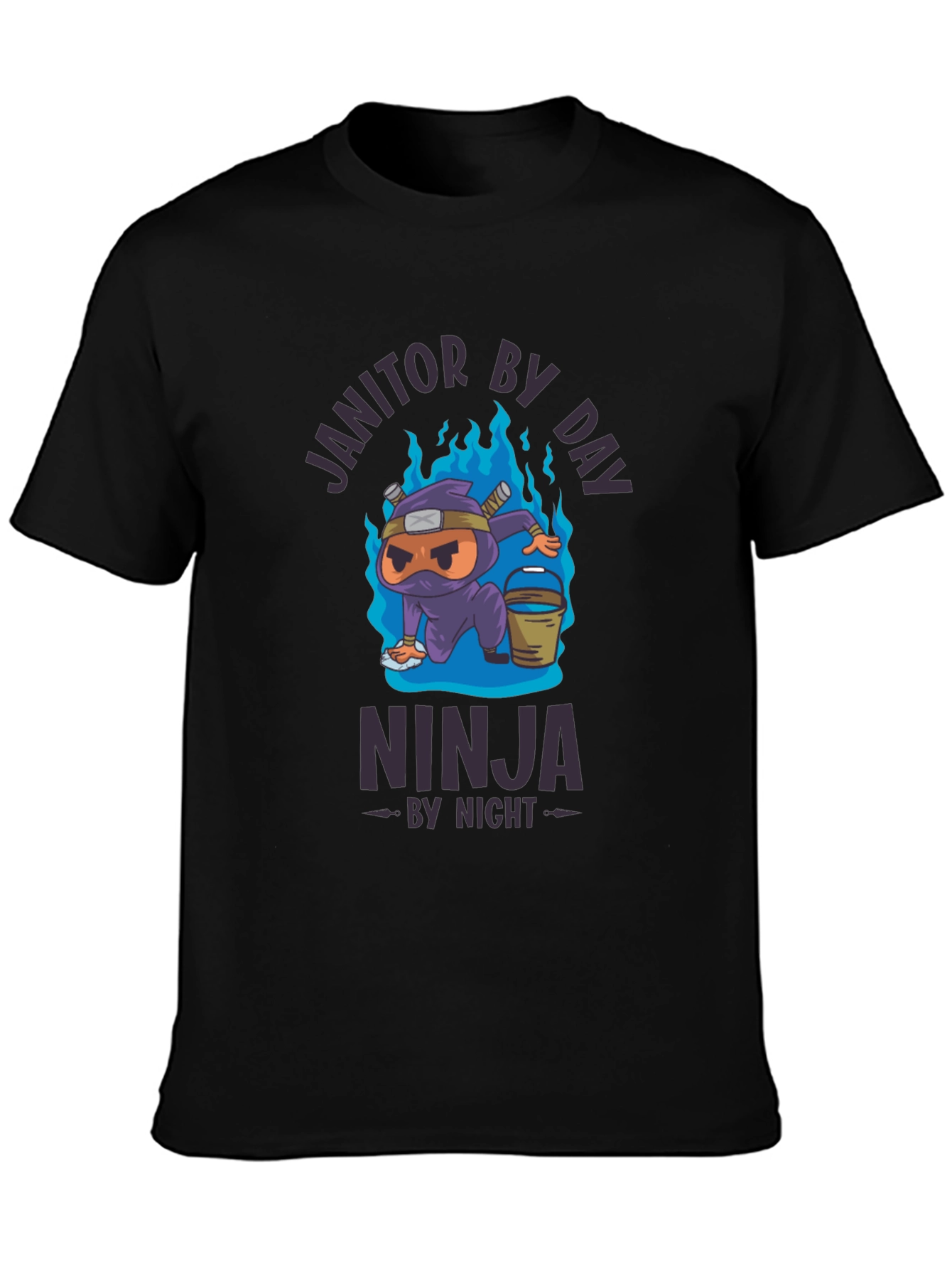 Janitor By Day Ninja By Night T-Shirt