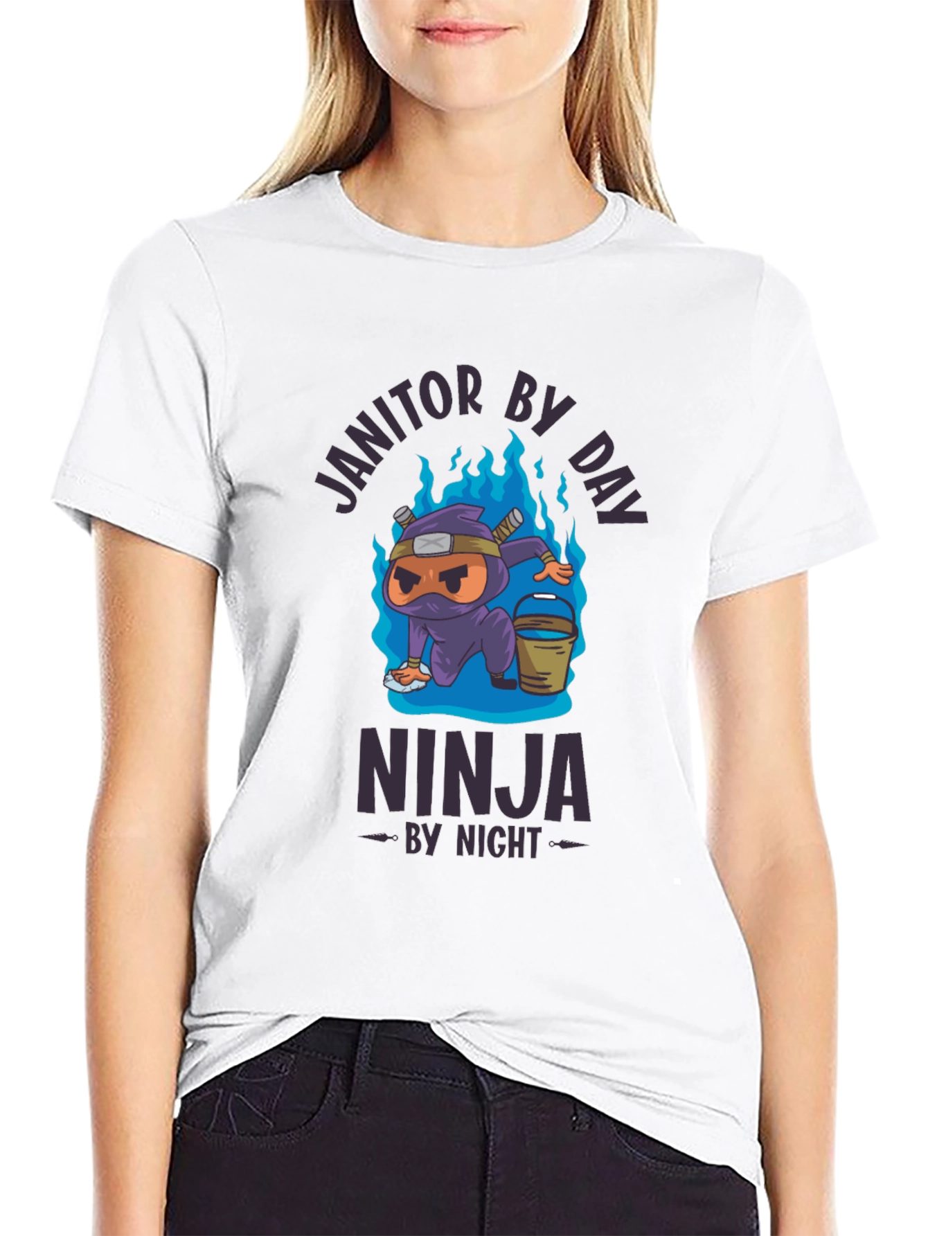 Janitor By Day Ninja By Night T-Shirt
