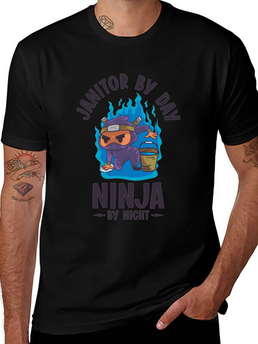 Janitor By Day Ninja By Night T-Shirt