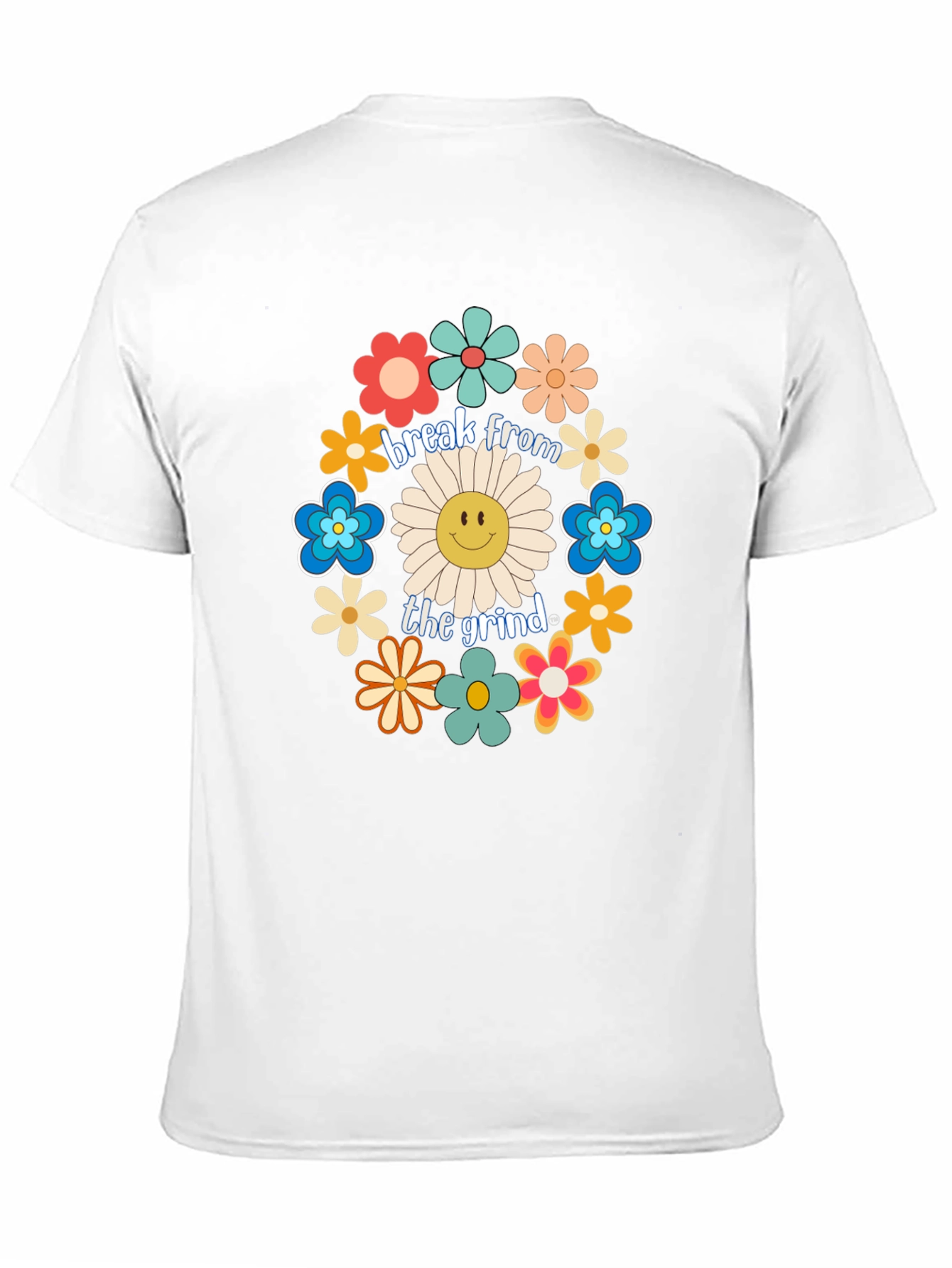 Break From The Grind Floral Graphic Tee