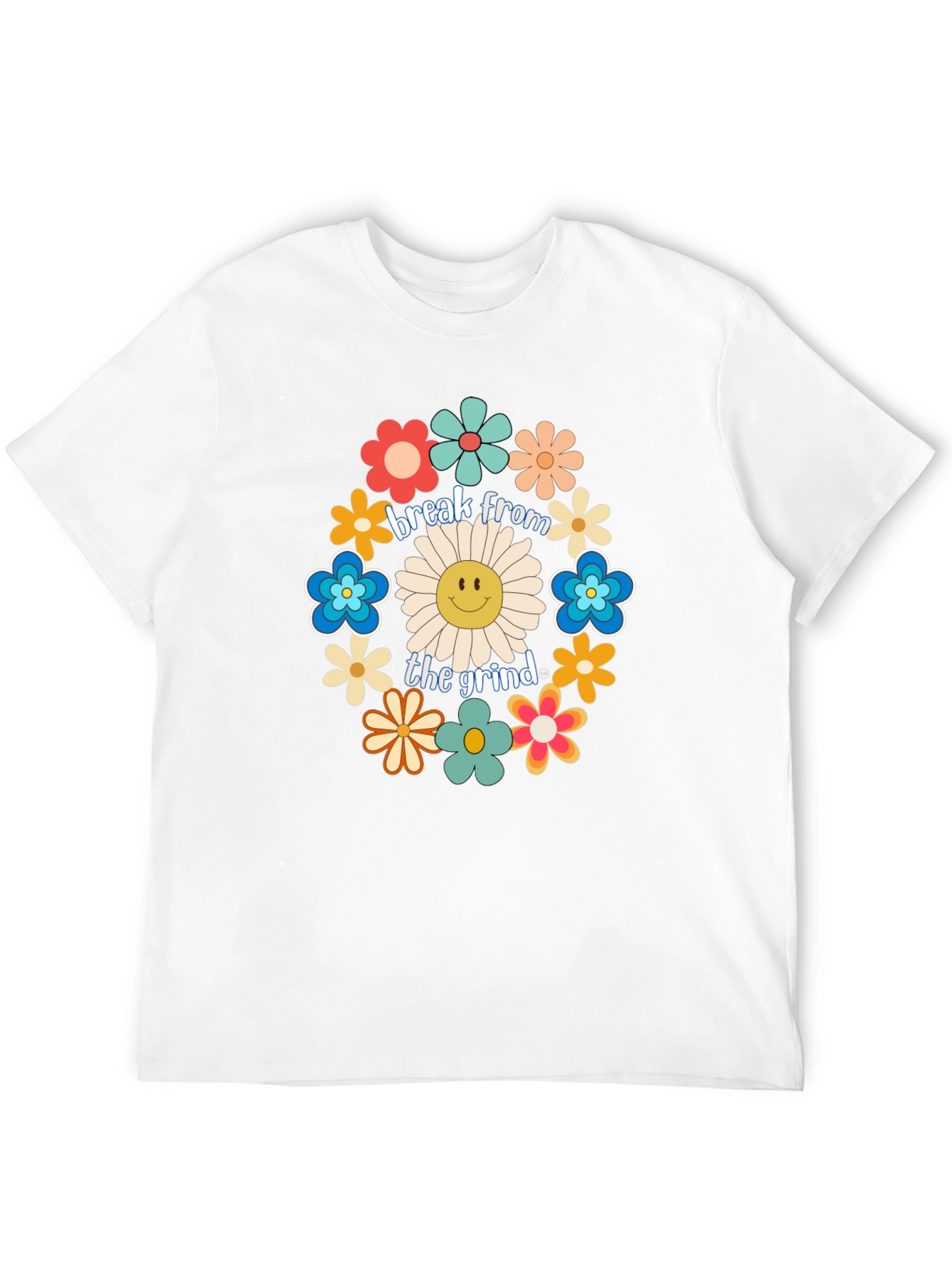 Break From The Grind Floral Graphic Tee