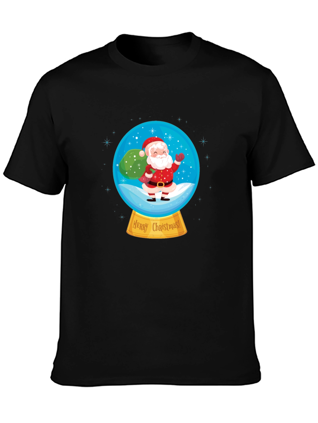 Christmas Santa Snow Globe T-Shirt