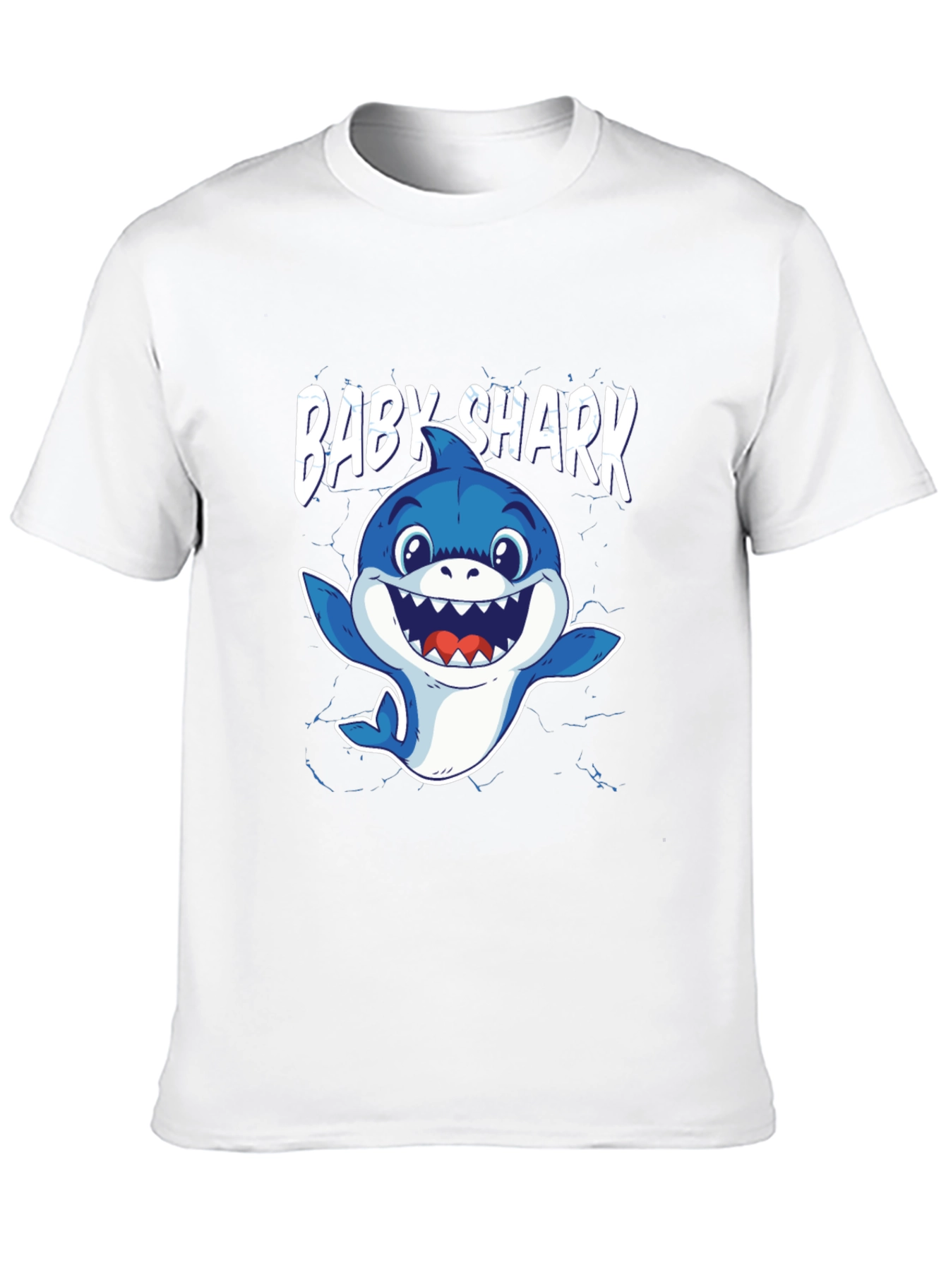 Baby Shark Graphic Tee - Black Cotton T-Shirt