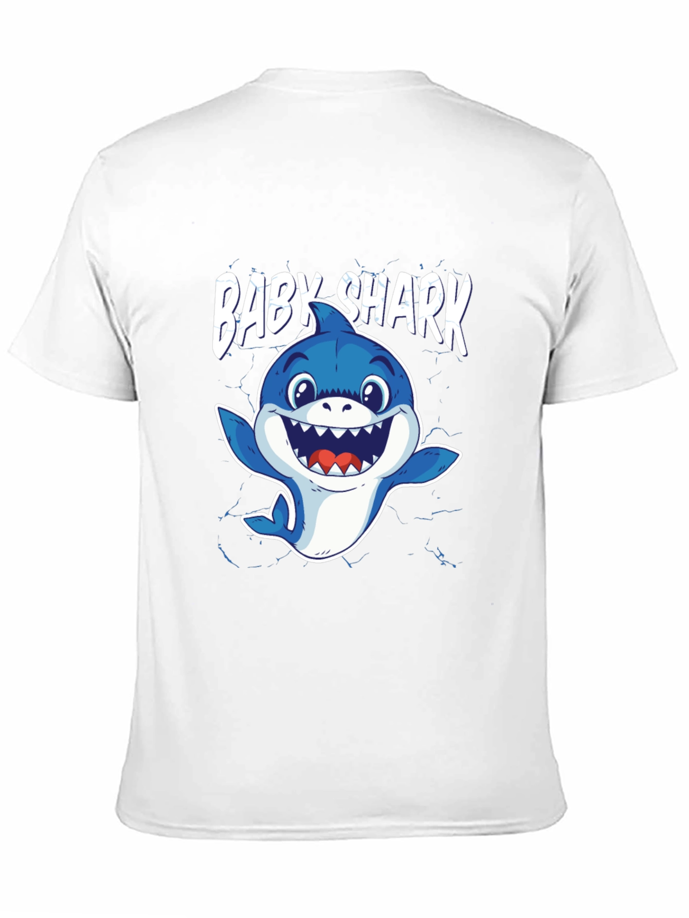 Baby Shark Graphic Tee - Black Cotton T-Shirt