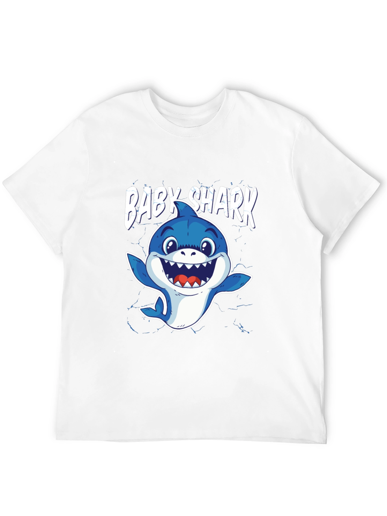 Baby Shark Graphic Tee - Black Cotton T-Shirt