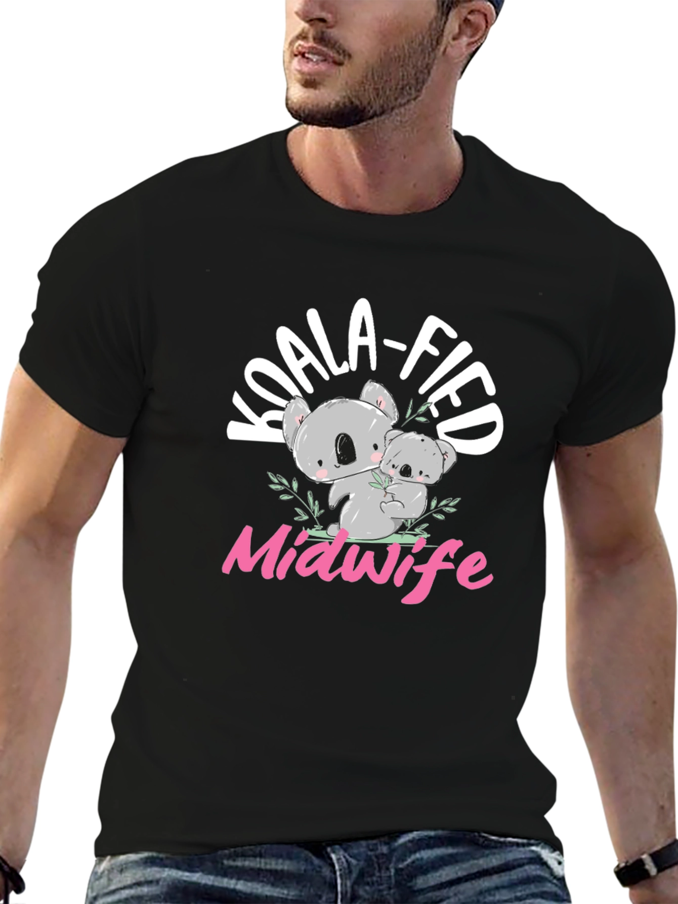 Koala-fied Midwife T-Shirt - Cute Koala Bear Design