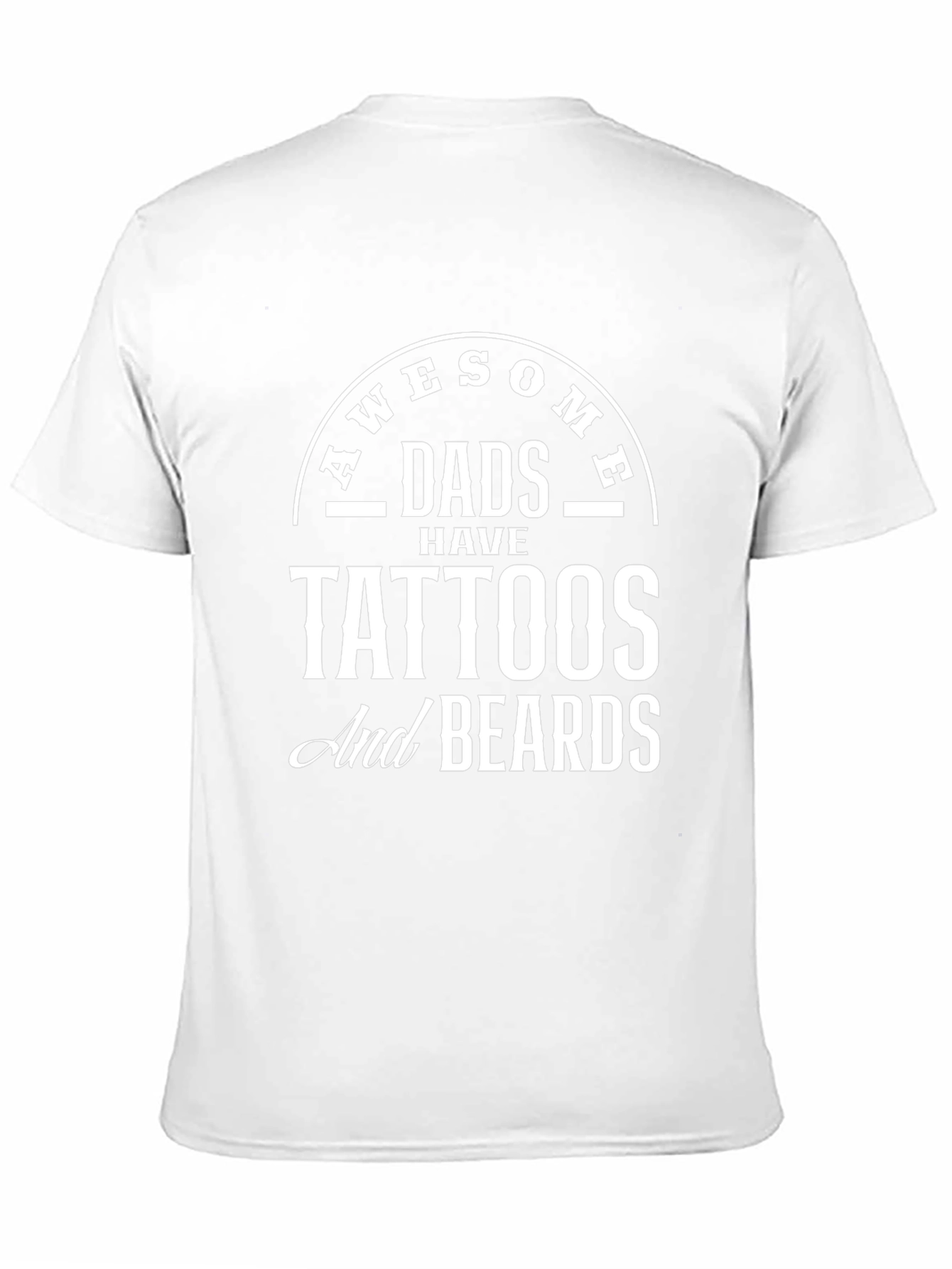 Awesome Dads Tattoos & Beards Graphic Tee