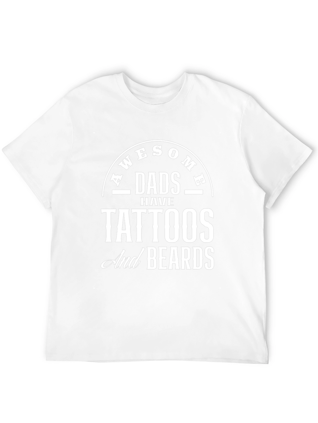 Awesome Dads Tattoos & Beards Graphic Tee