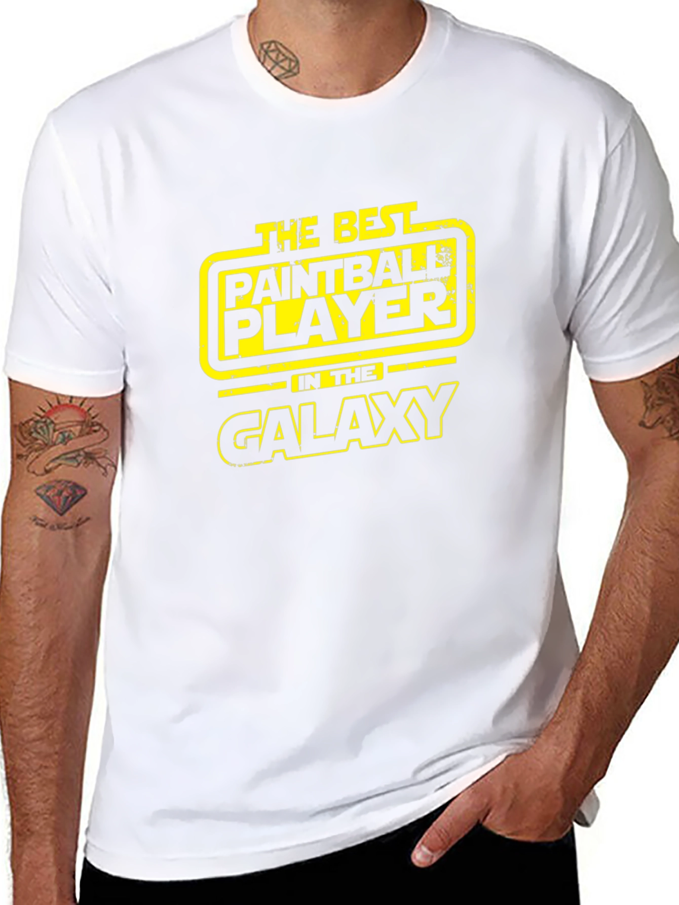 Paintball Galaxy T-Shirt - Black Cotton Tee