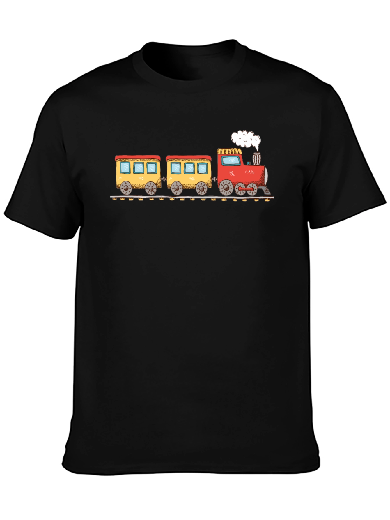 Train Graphic Black T-Shirt